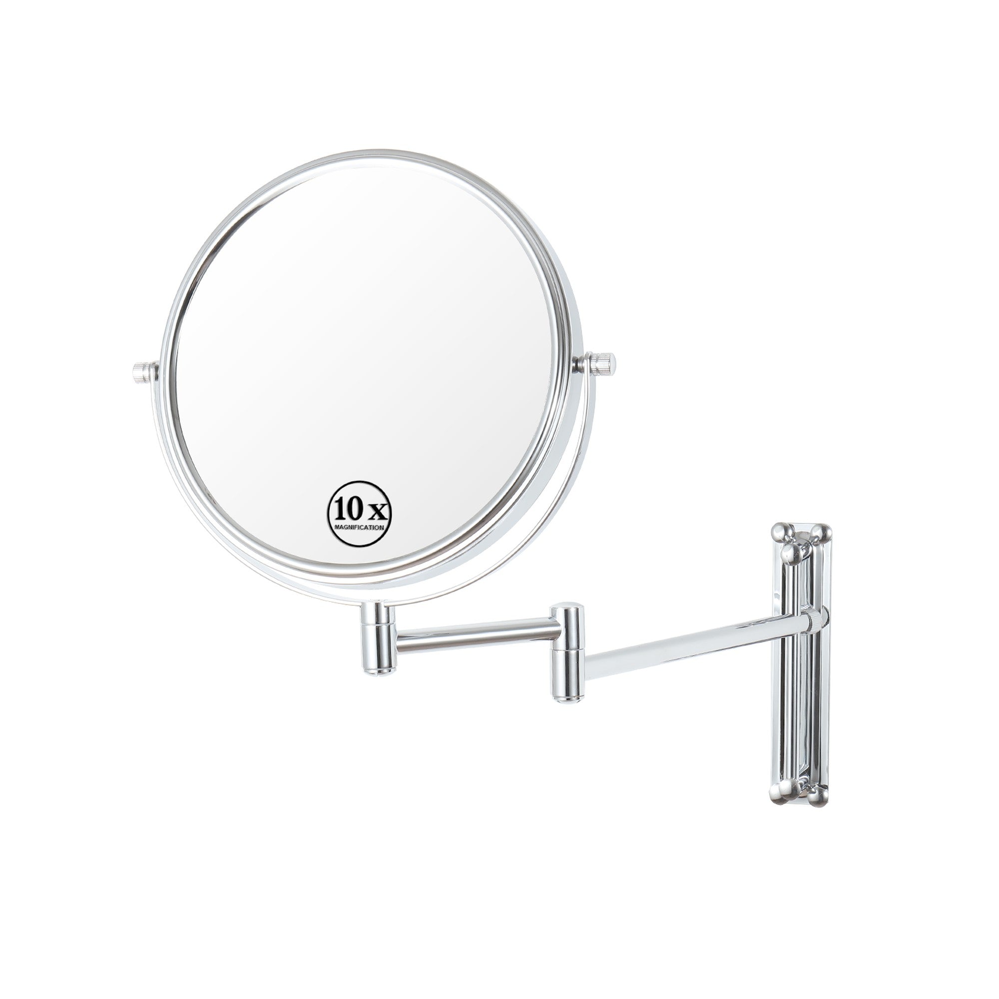 17 inch Double-Sided Framed Wall Mounted Magnifying Bathroom Mirror
