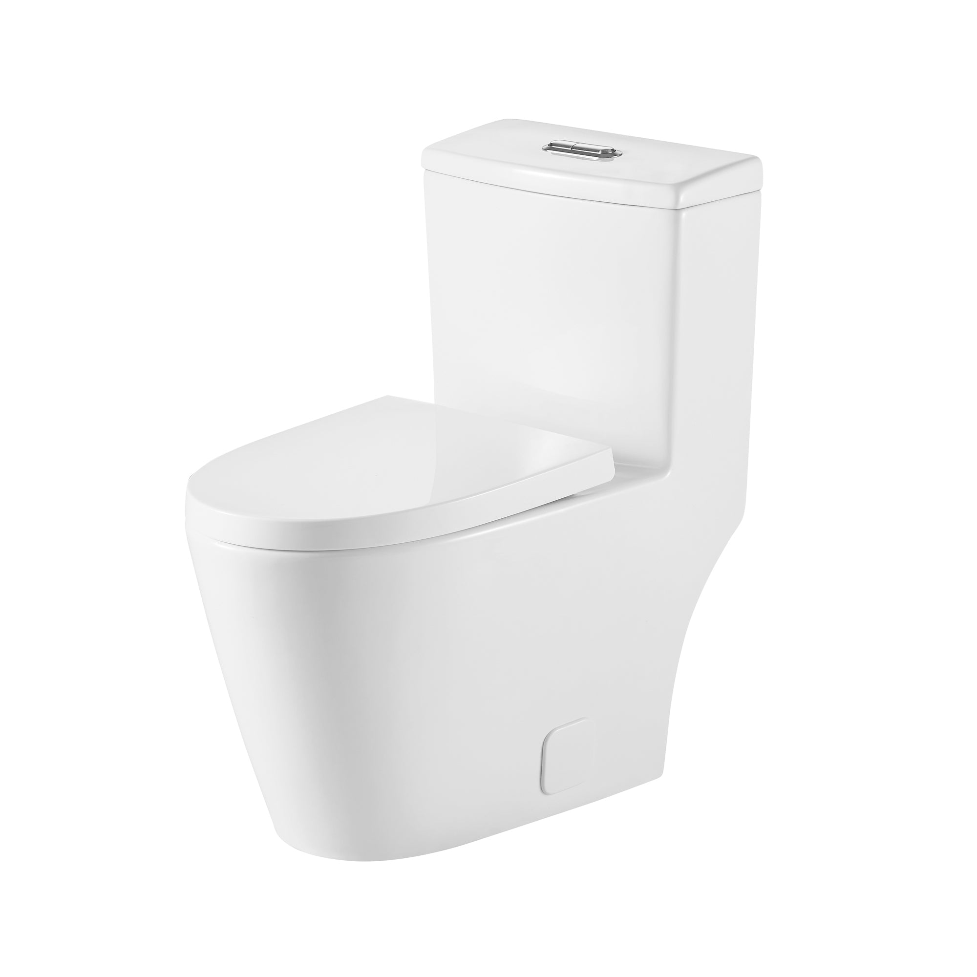 12 inches 0.88/1.2GPF Dual Flush One-Piece Toilet with Soft Close Seat