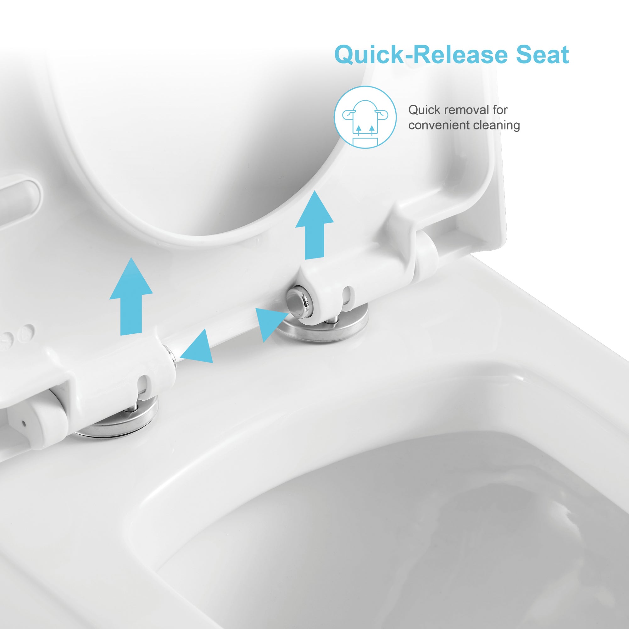 12 inches 0.88/1.2GPF Dual Flush One-Piece Toilet with Soft Close Seat