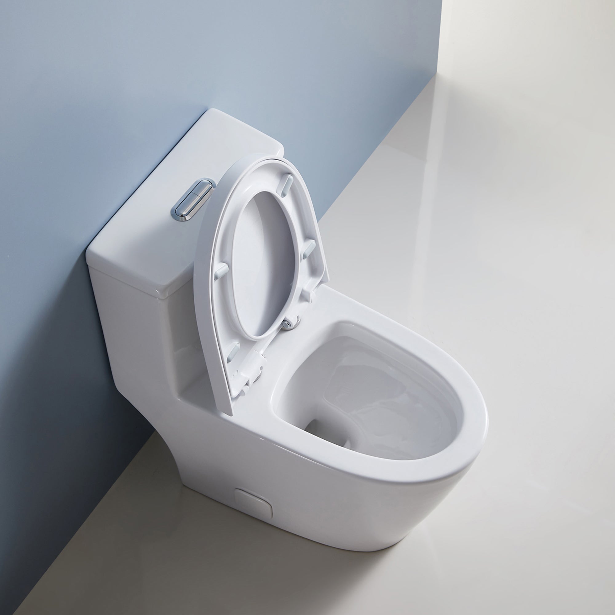 12 inches 0.88/1.2GPF Dual Flush One-Piece Toilet with Soft Close Seat