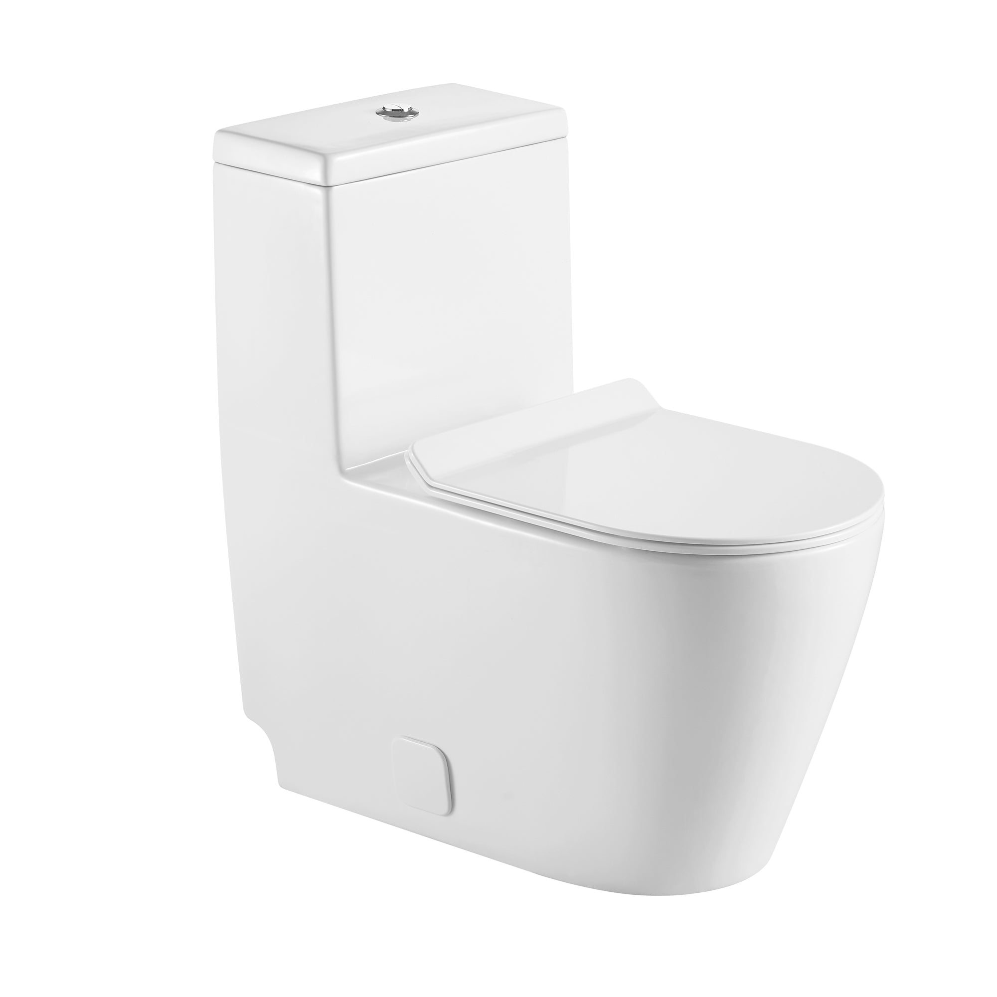 12 inches 0.88/1.28GPF Dual Flush One-Piece Toilet with Soft Close Seat