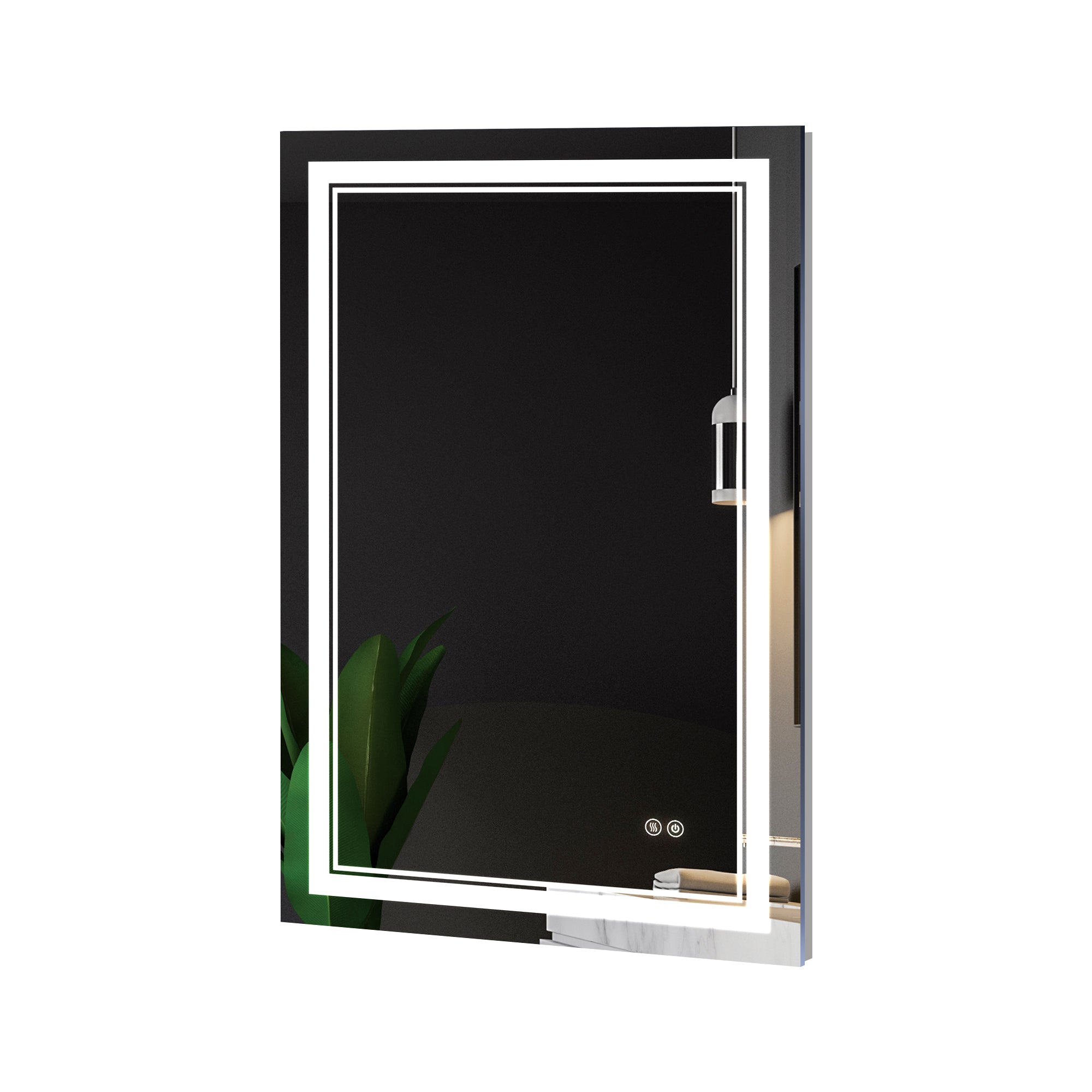 Rectangular Frameless Anti-Fog Bathroom Vanity LED Mirror