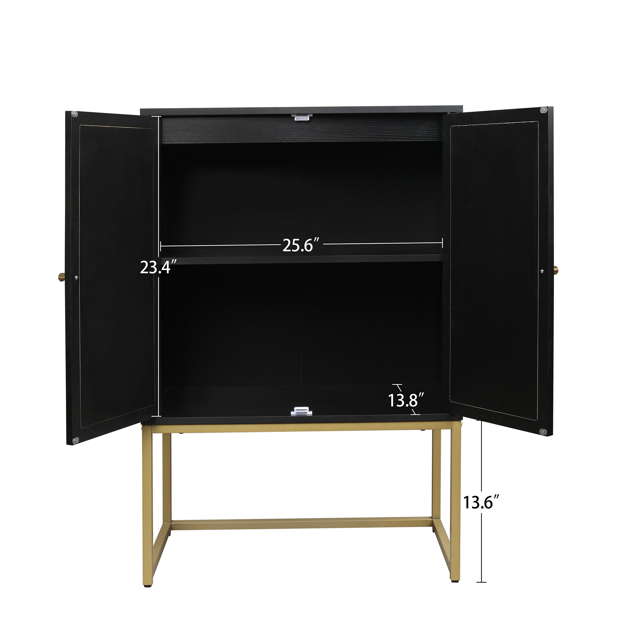 40" Tall  2-door Accent Cabinet with Adjustable Inner Shelves