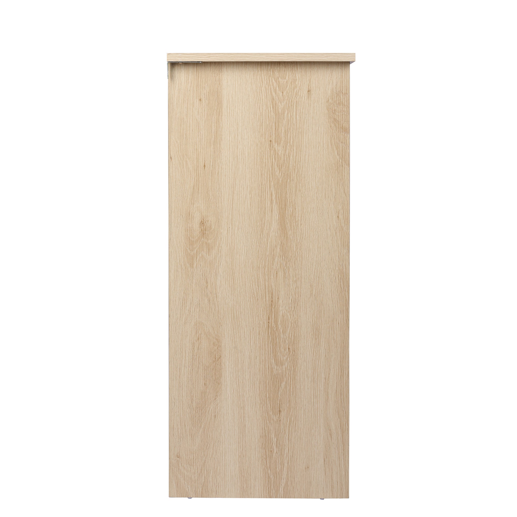 32" Tall Wood 1 Door Accent Cabinet with Exterior Shelves