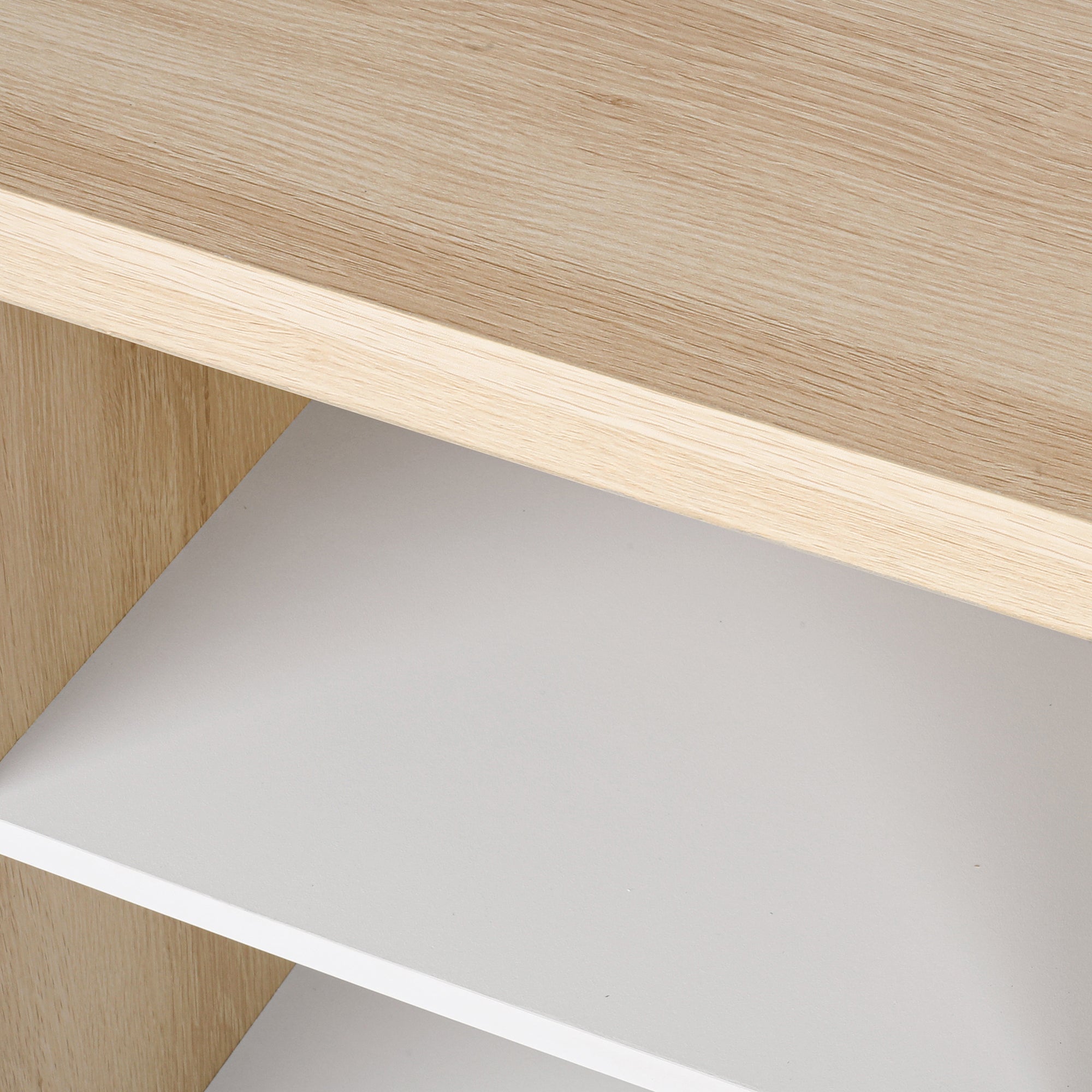 32" Tall Wood 1 Door Accent Cabinet with Exterior Shelves