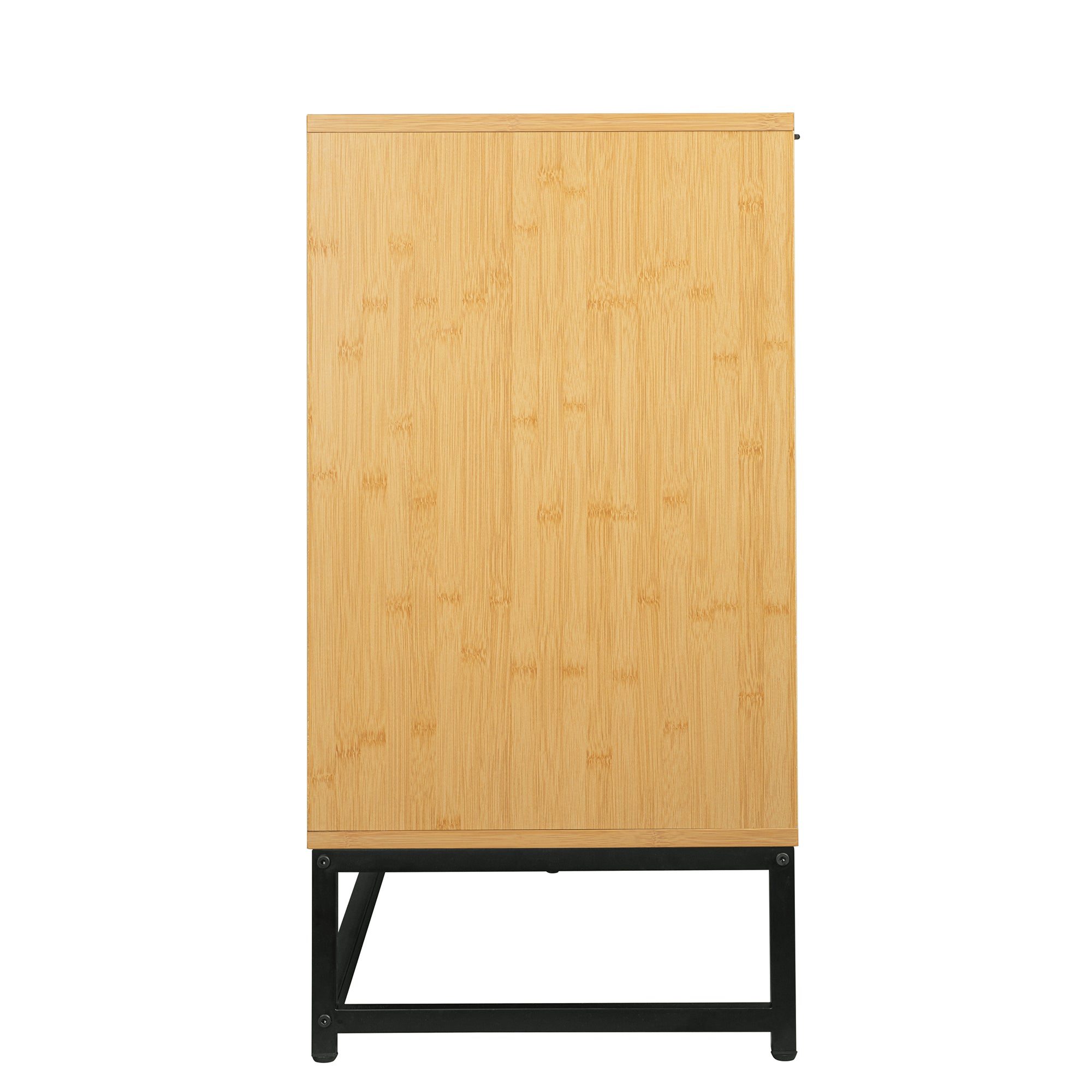 32" Tall Bamboo 2-door Accent Cabinet with Adjustable Shelves