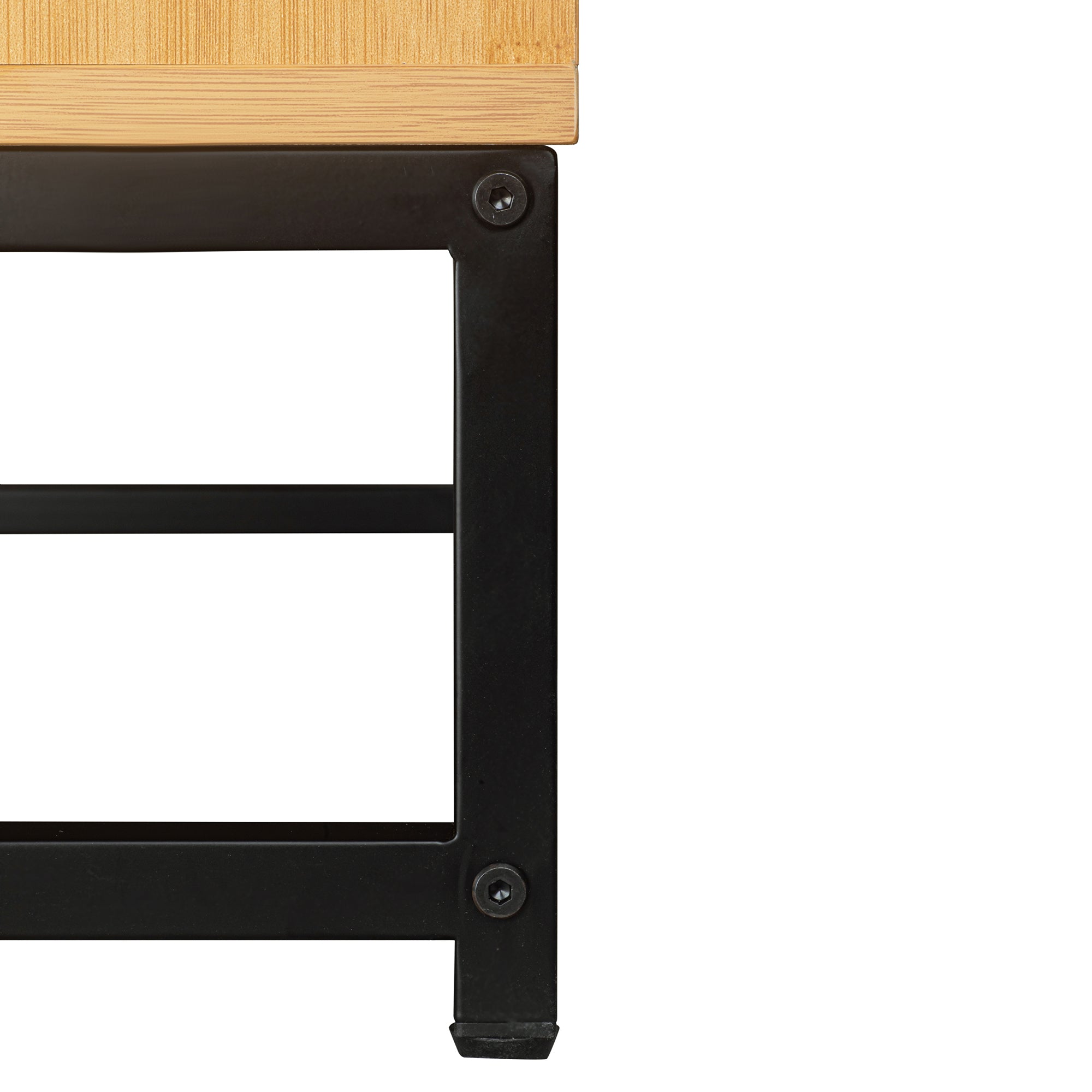 32" Tall Bamboo 2-door Accent Cabinet with Adjustable Shelves