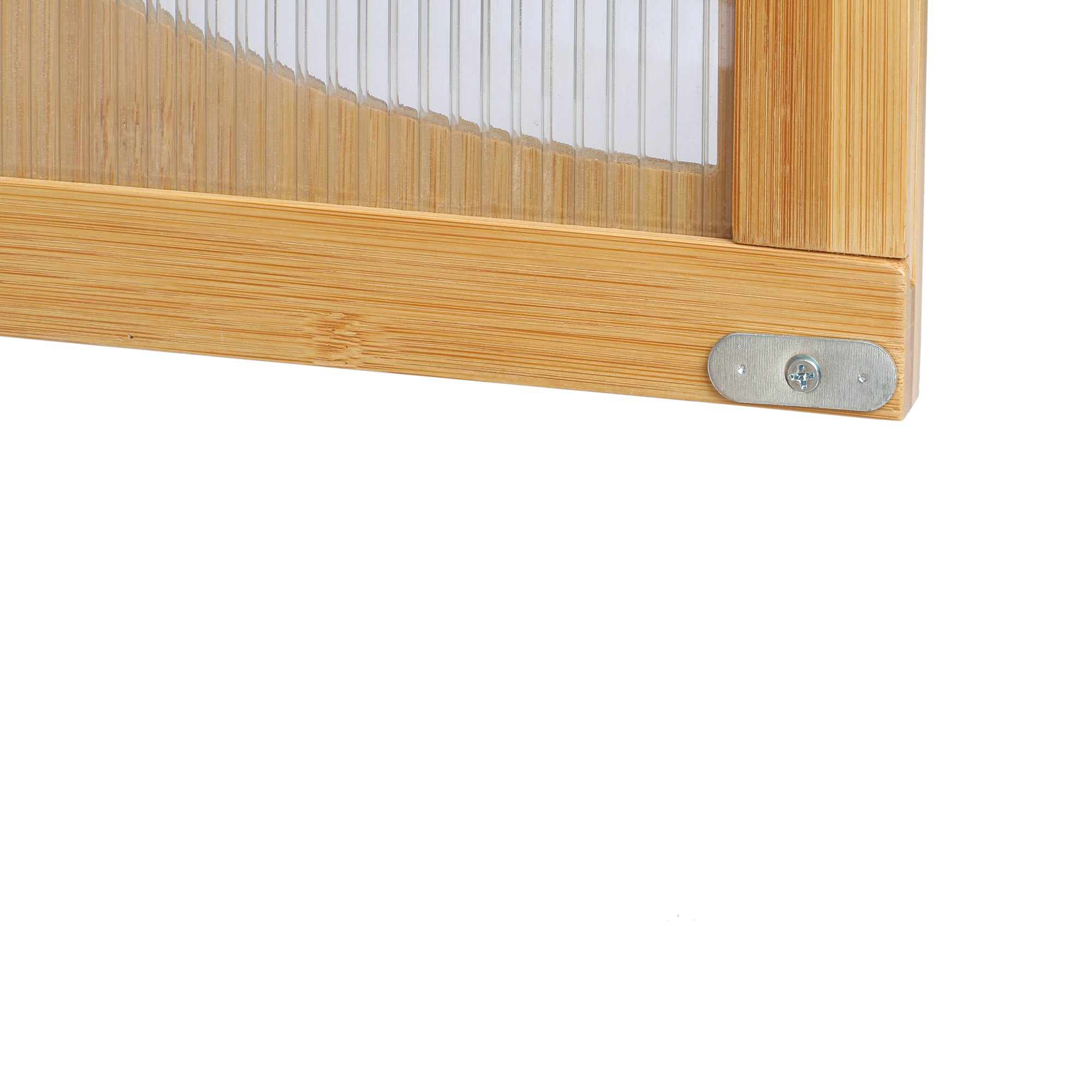 32" Tall Bamboo 2-door Accent Cabinet with Adjustable Inner Shelves