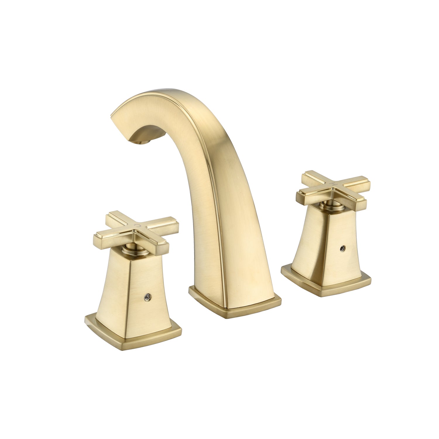 Widespread Double Handle Bathroom Faucet with Drain Assembly