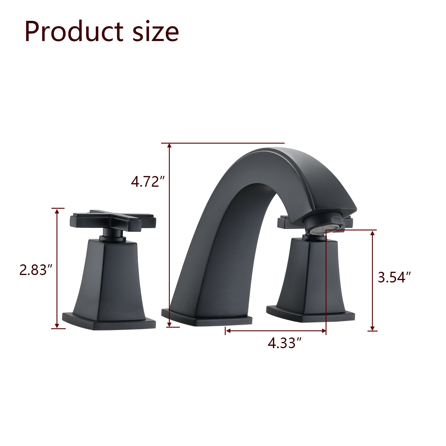 Widespread Double Handle Bathroom Faucet with Drain Assembly