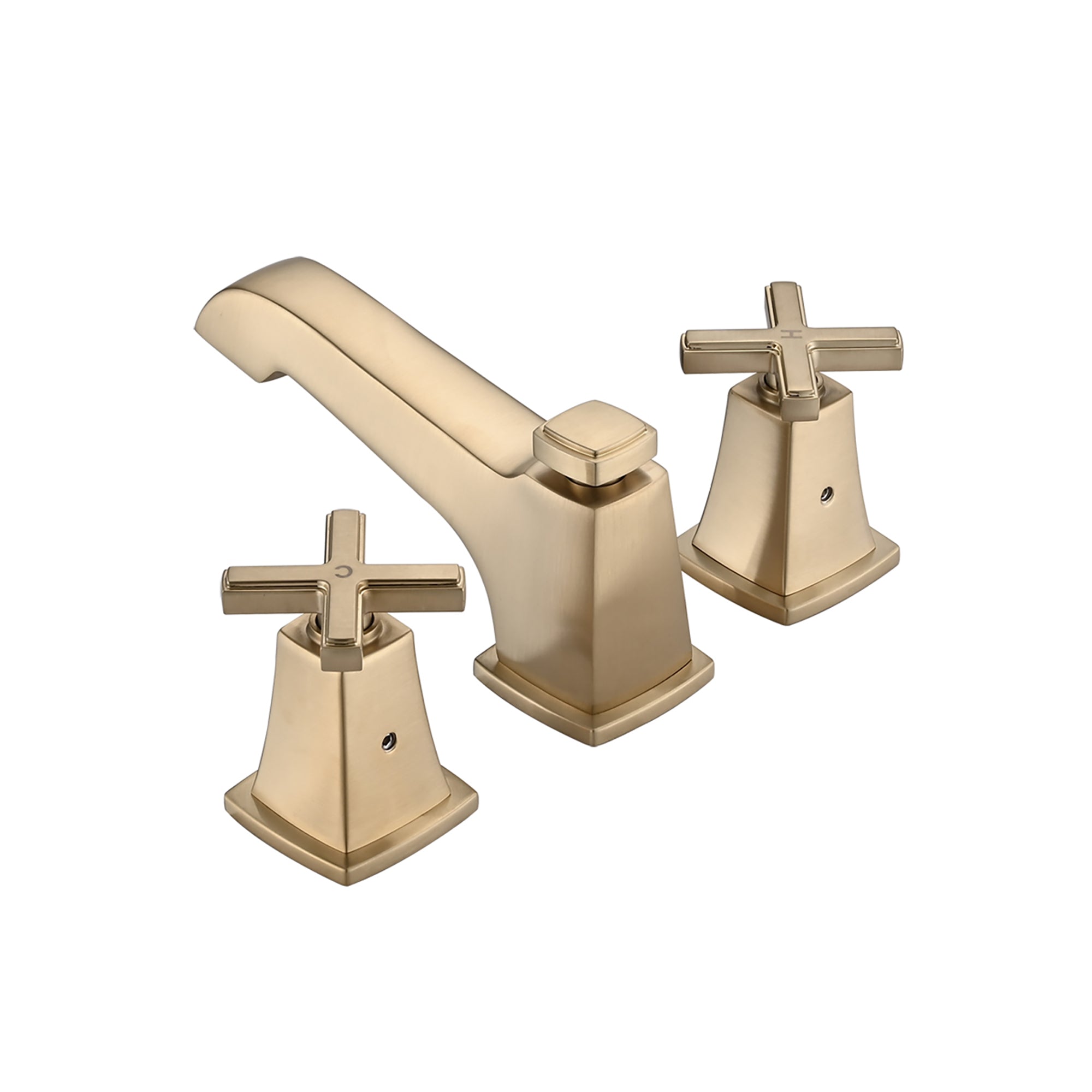 Widespread Double Handle Bathroom Faucet with Drain Assembly