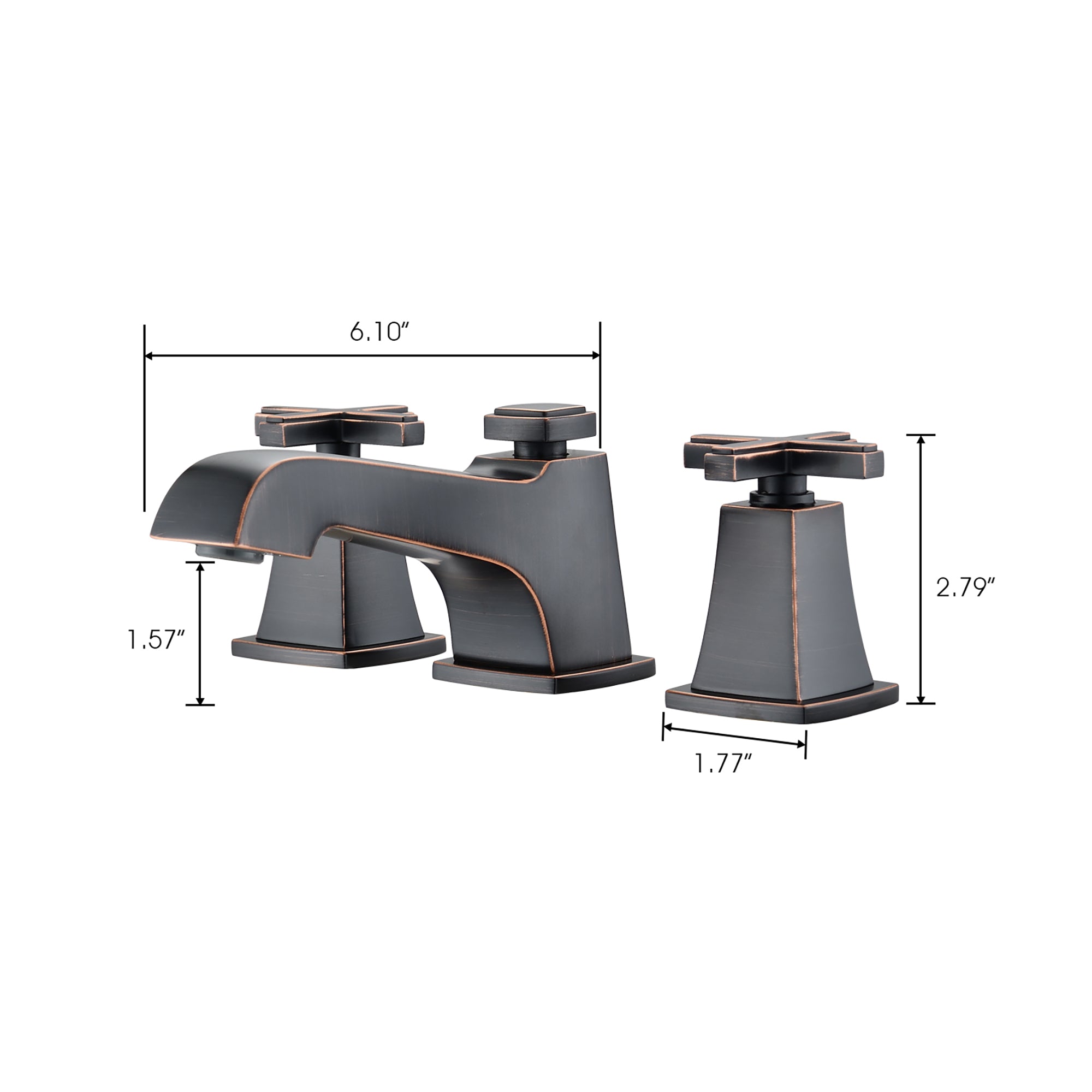 Widespread Double Handle Bathroom Faucet with Drain Assembly