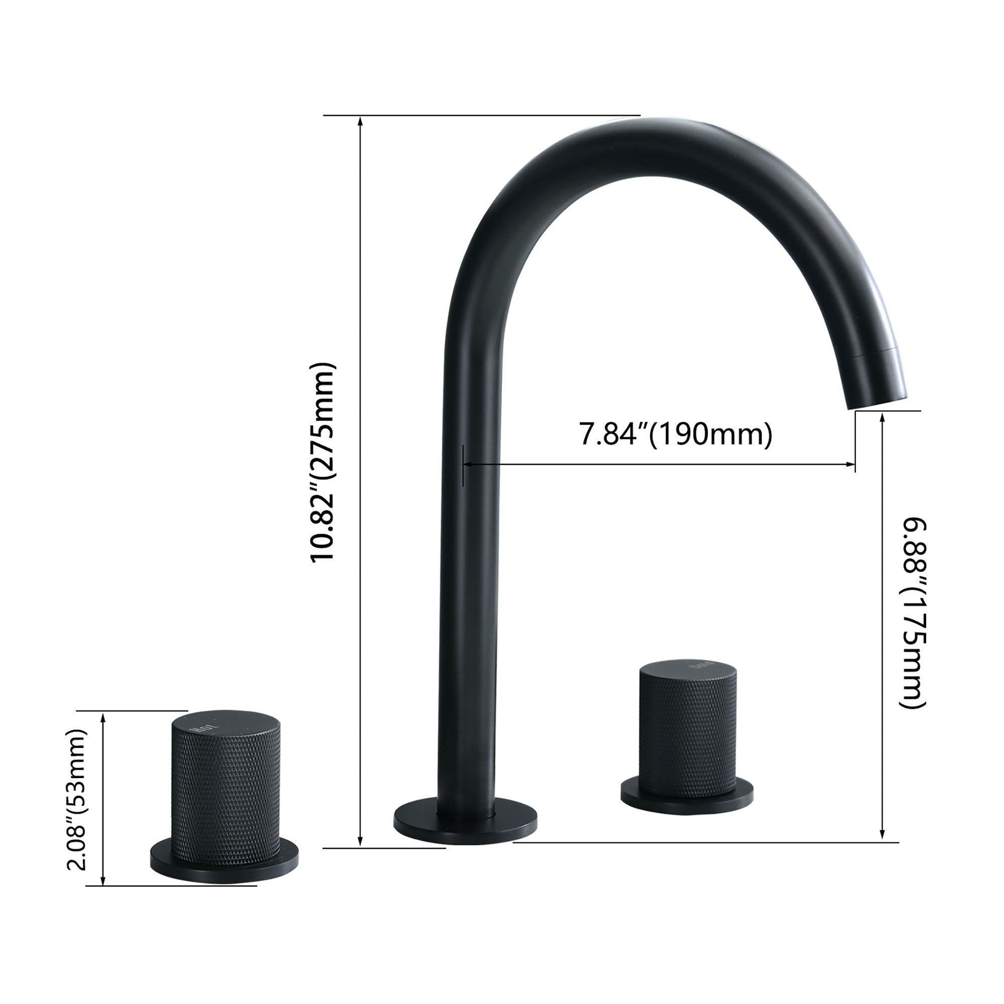 Widespread Double Handle Bathroom Faucet