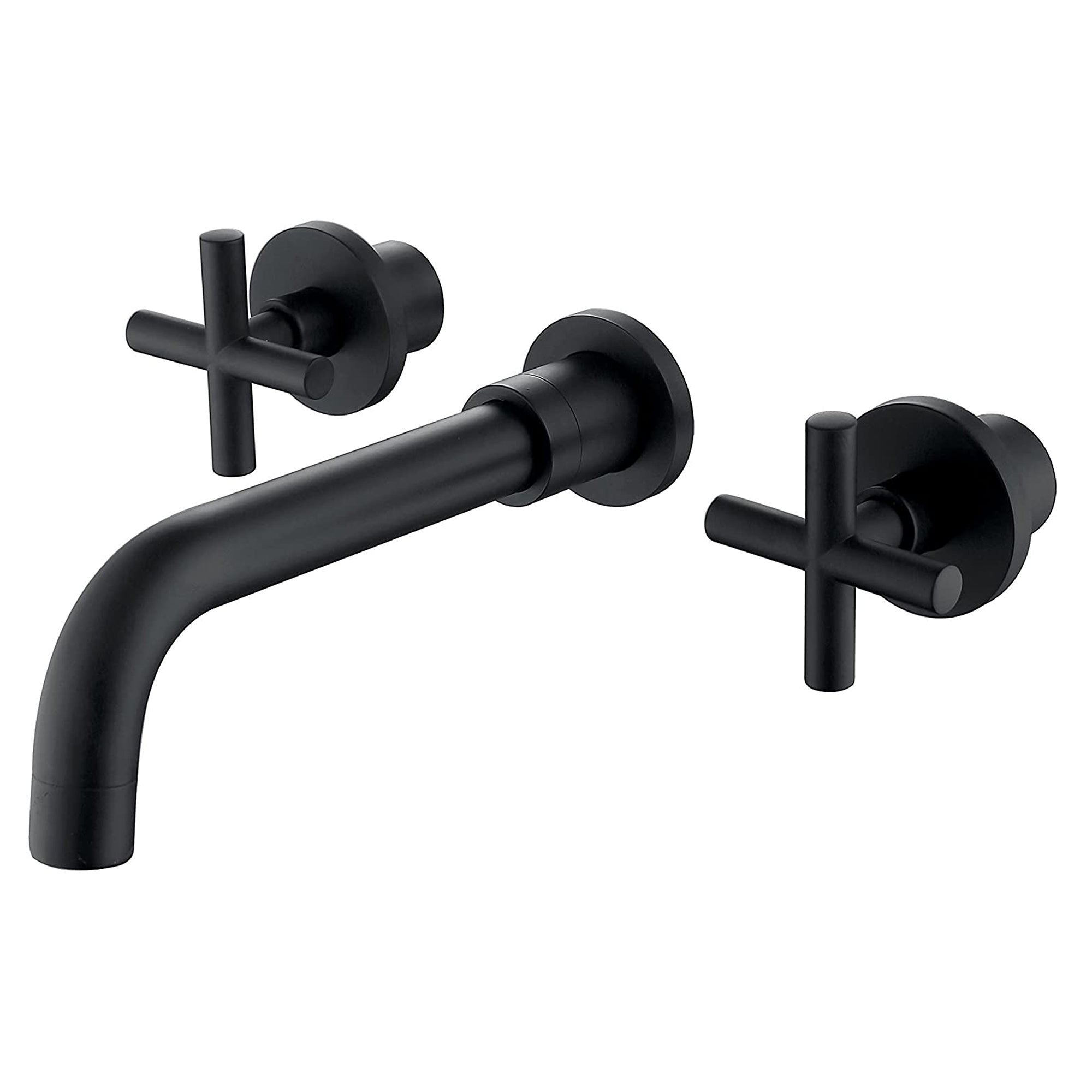 Wall Mounted Double Handle Bathroom Faucet