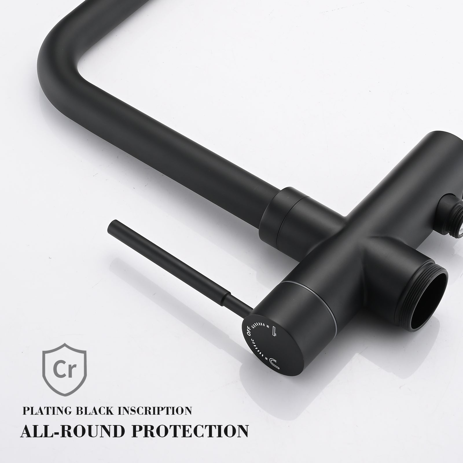 Single Handle Floor Mounted Freestanding Tub Filler with Hand Shower