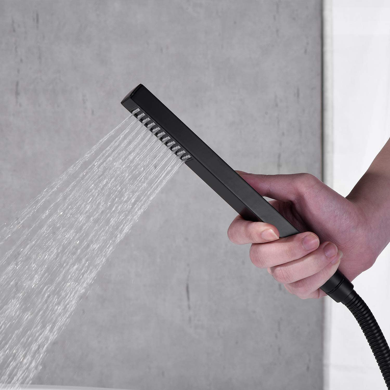 Single Handle Floor Mounted Freestanding Tub Filler with Hand Shower