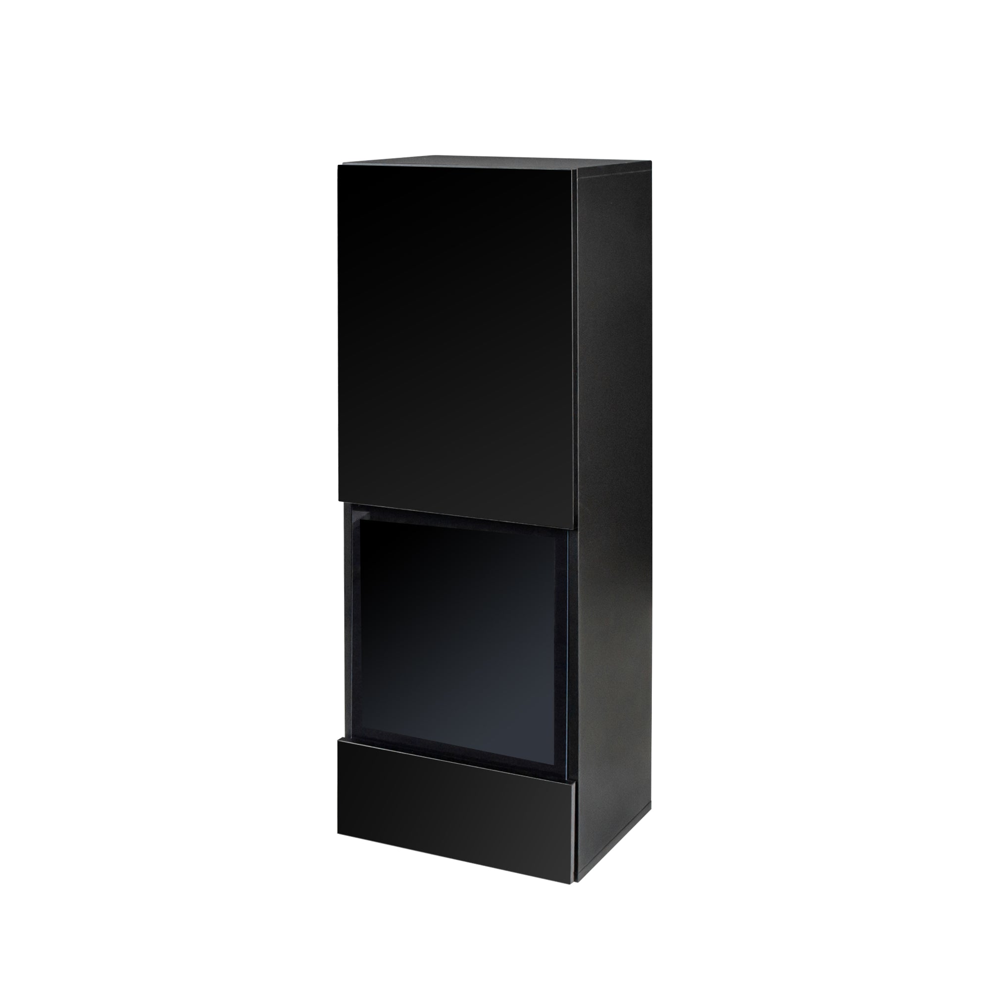 41" Tall Wood Wall Mount Media Storage Cabinets with 2 Shelves