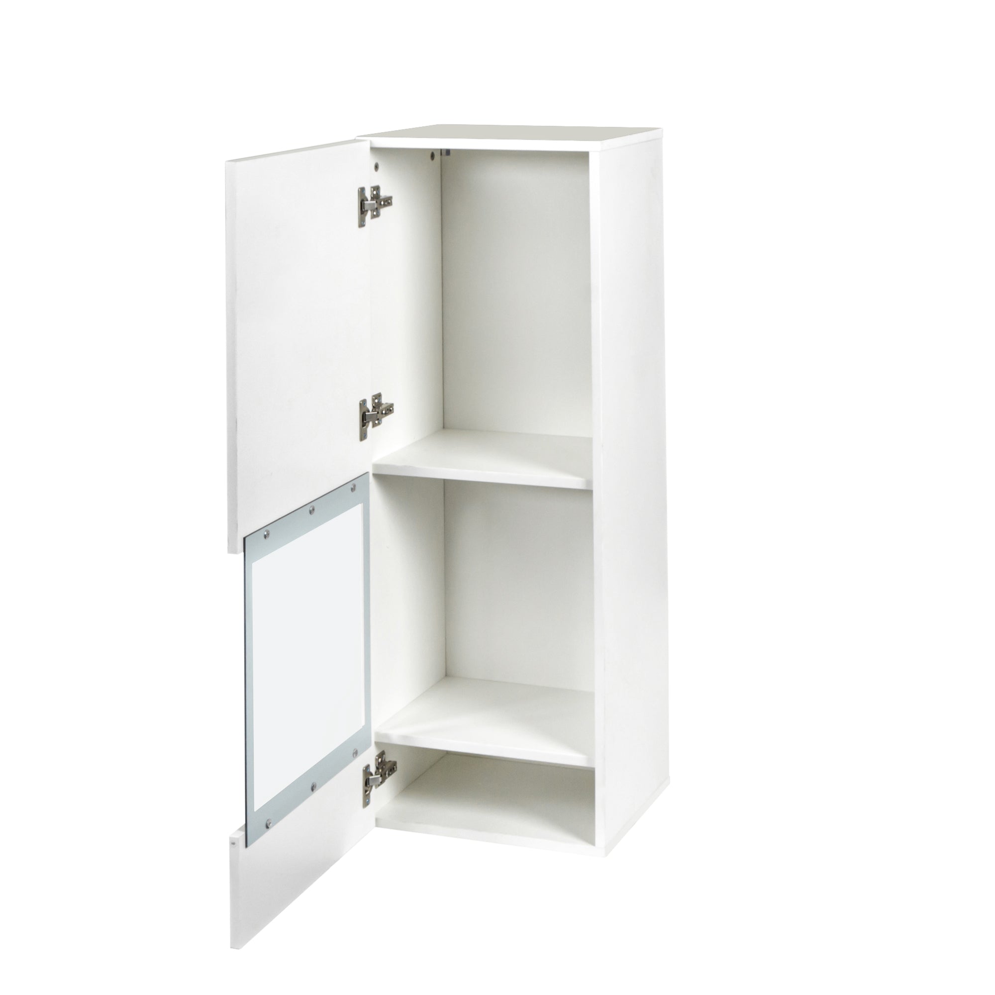 41" Tall Wood Wall Mount Media Storage Cabinets with 2 Shelves