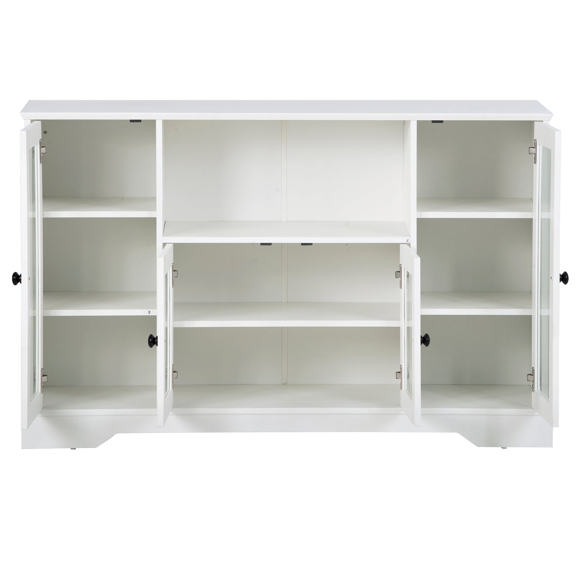 52" L Wood Storage Cabinets with Adjustable Shelves