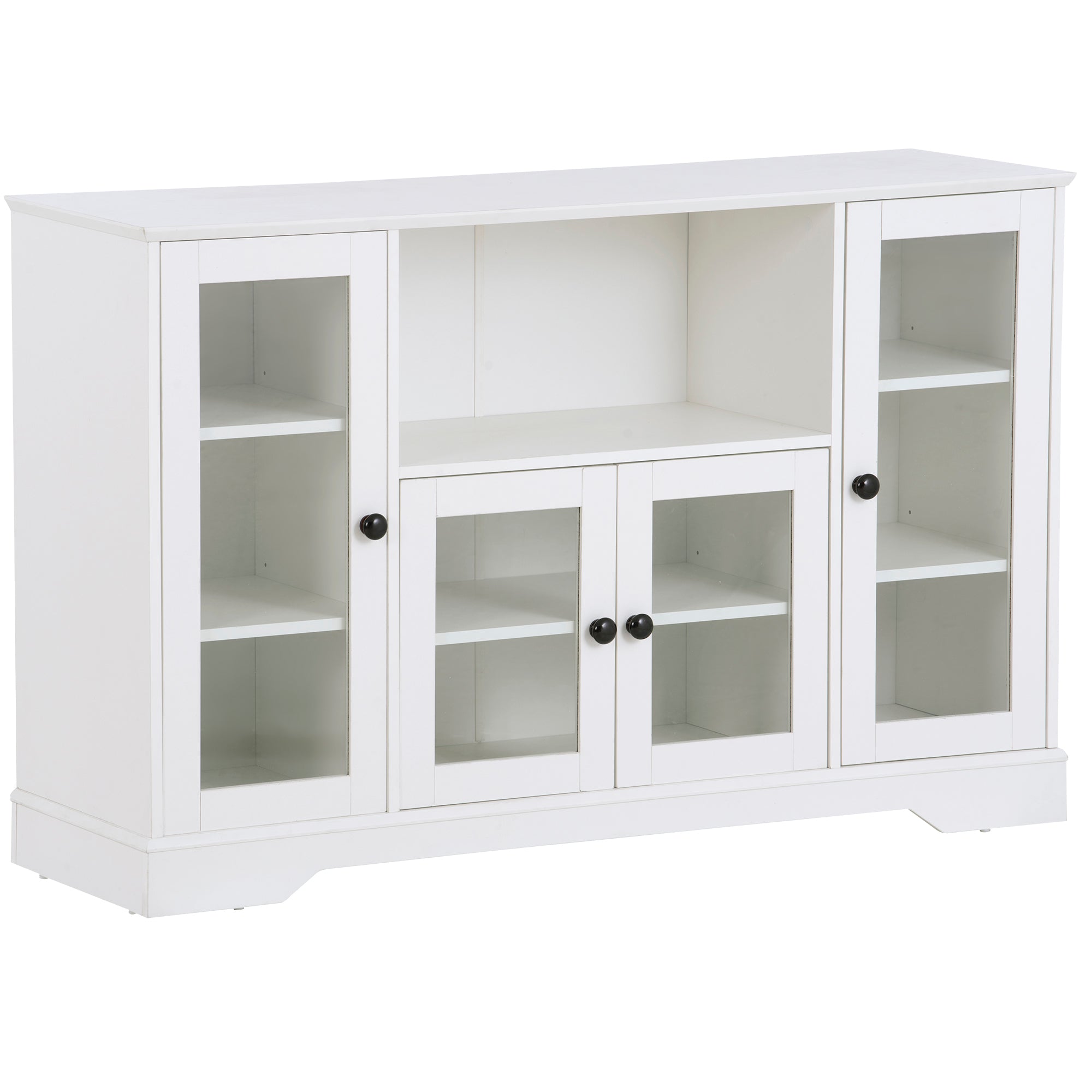 52" L Wood Storage Cabinets with Adjustable Shelves