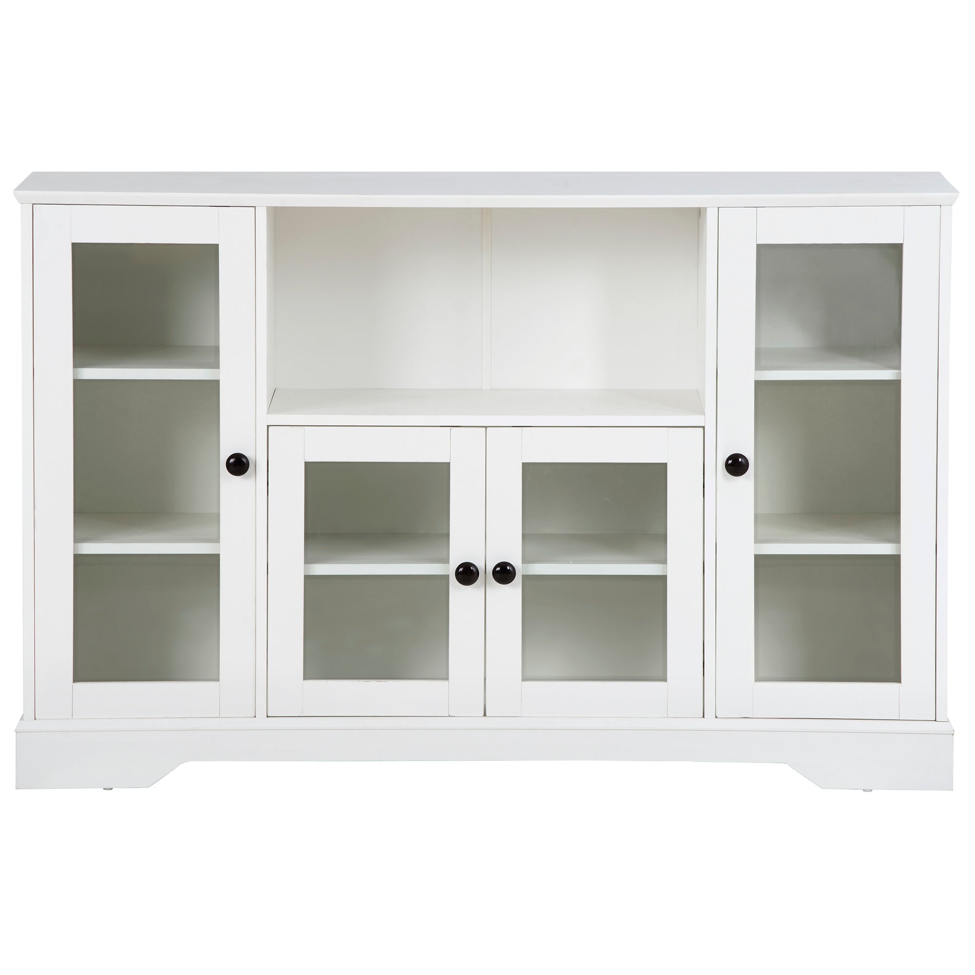 52" L Wood Storage Cabinets with Adjustable Shelves