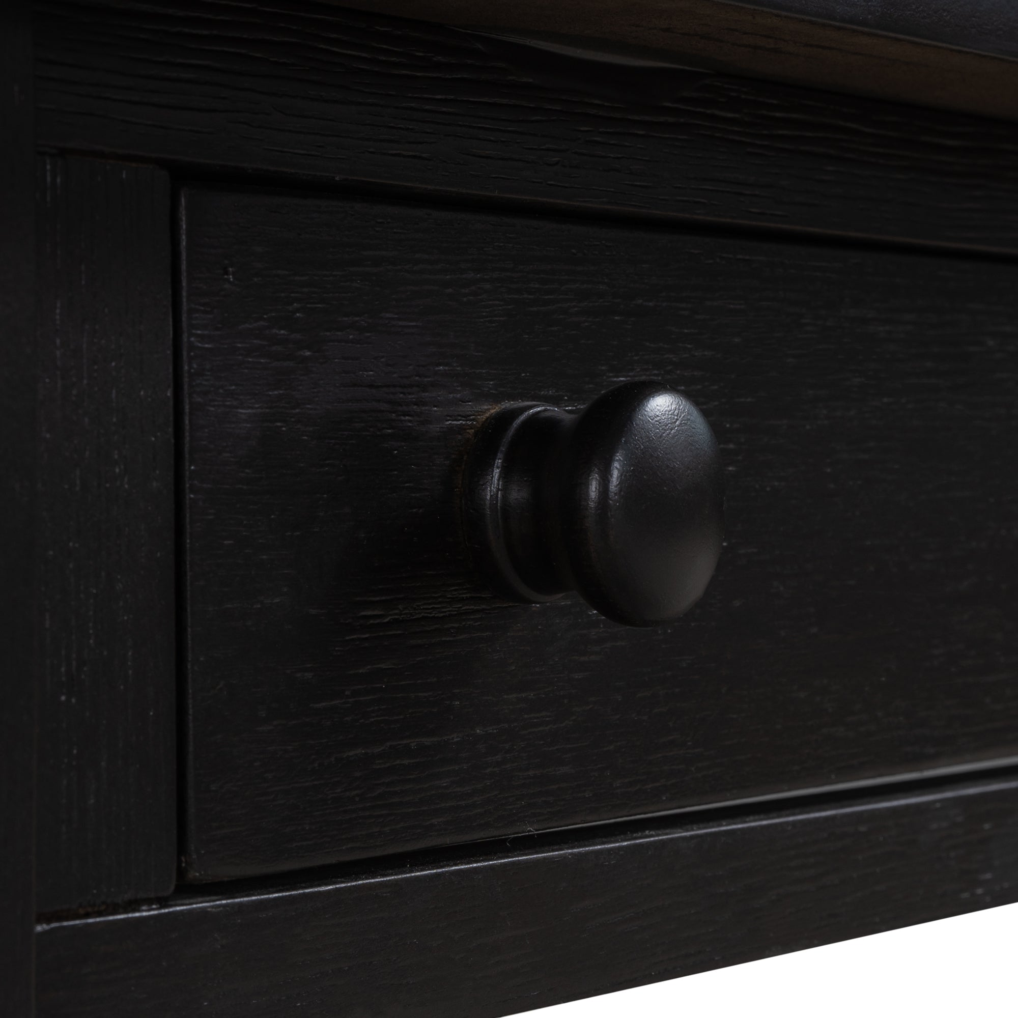 2-Drawer Solid Wood Coffee Table with Open Styled Shelf