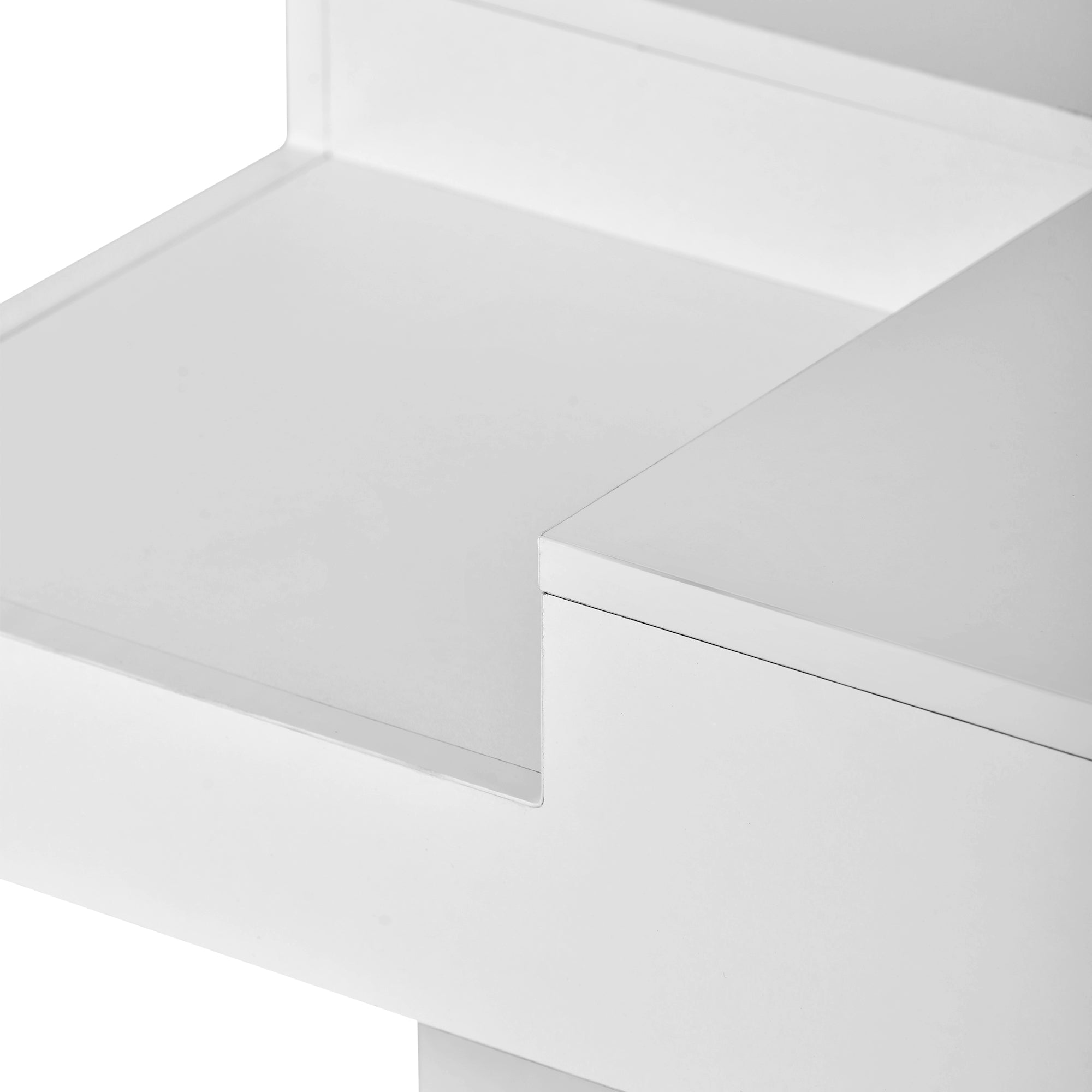 Square Coffee Table with 16-color LED Lights