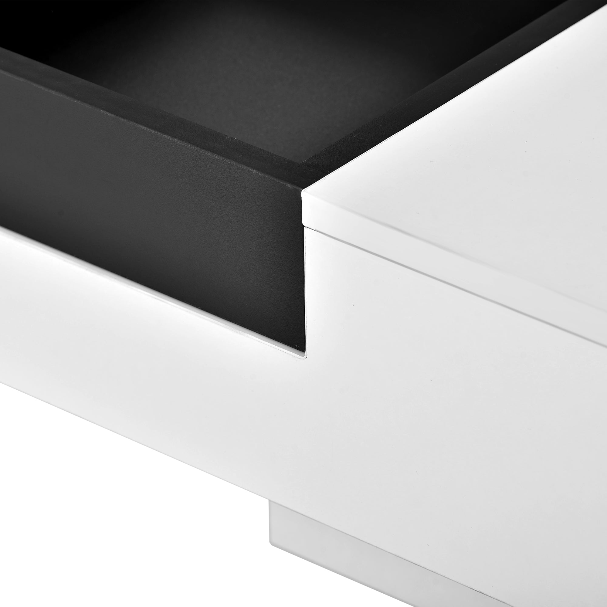 Square Coffee Table with 16-color LED Lights