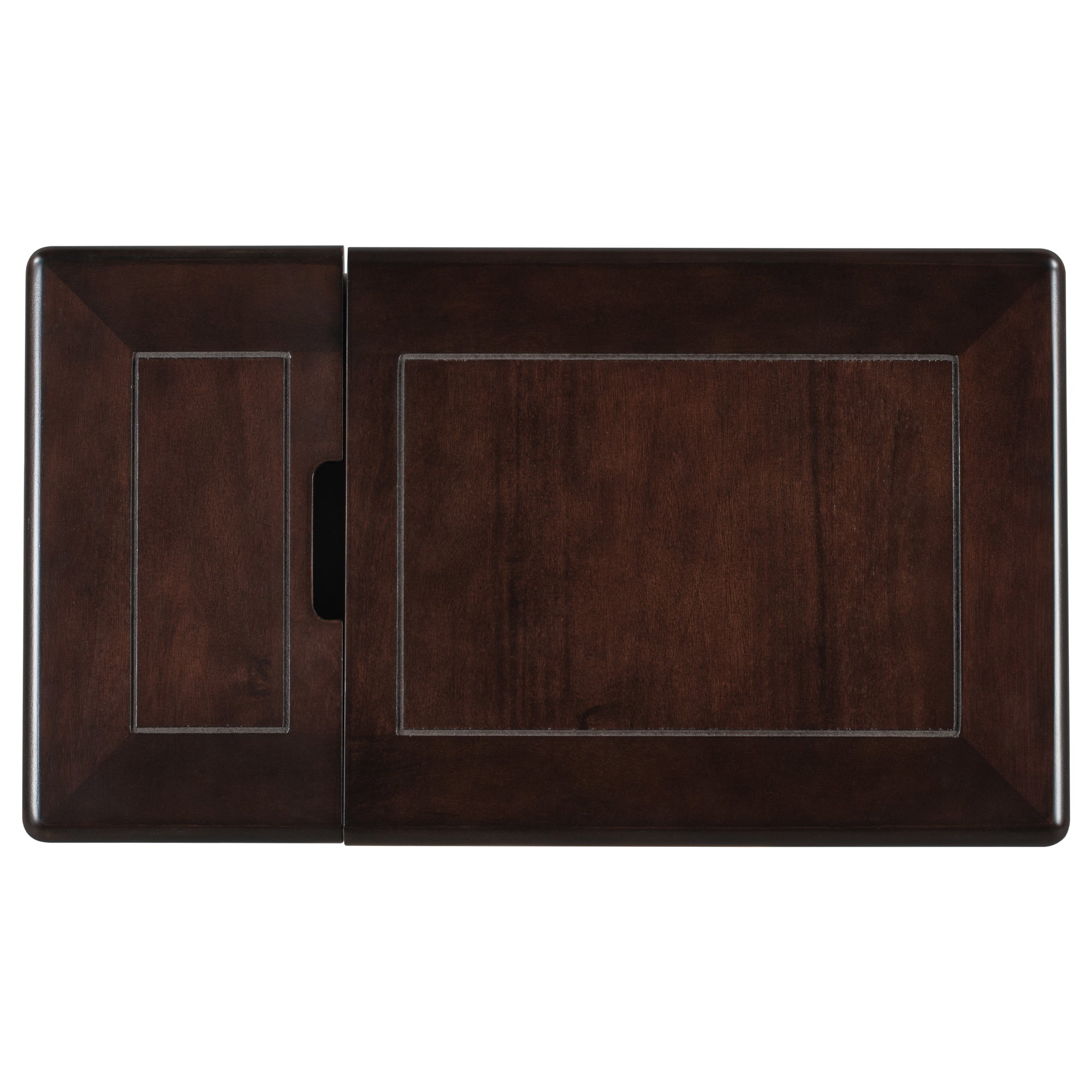 1-Drawer Solid Wood End Table with USB Ports