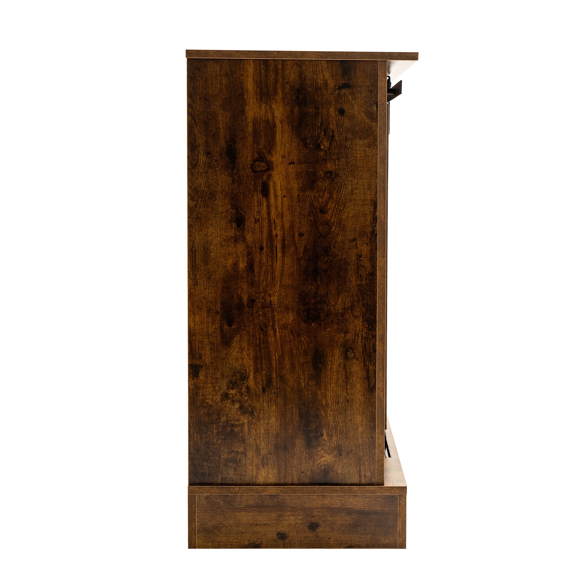 Wood Accent Cabinet with Sliding Barn Door