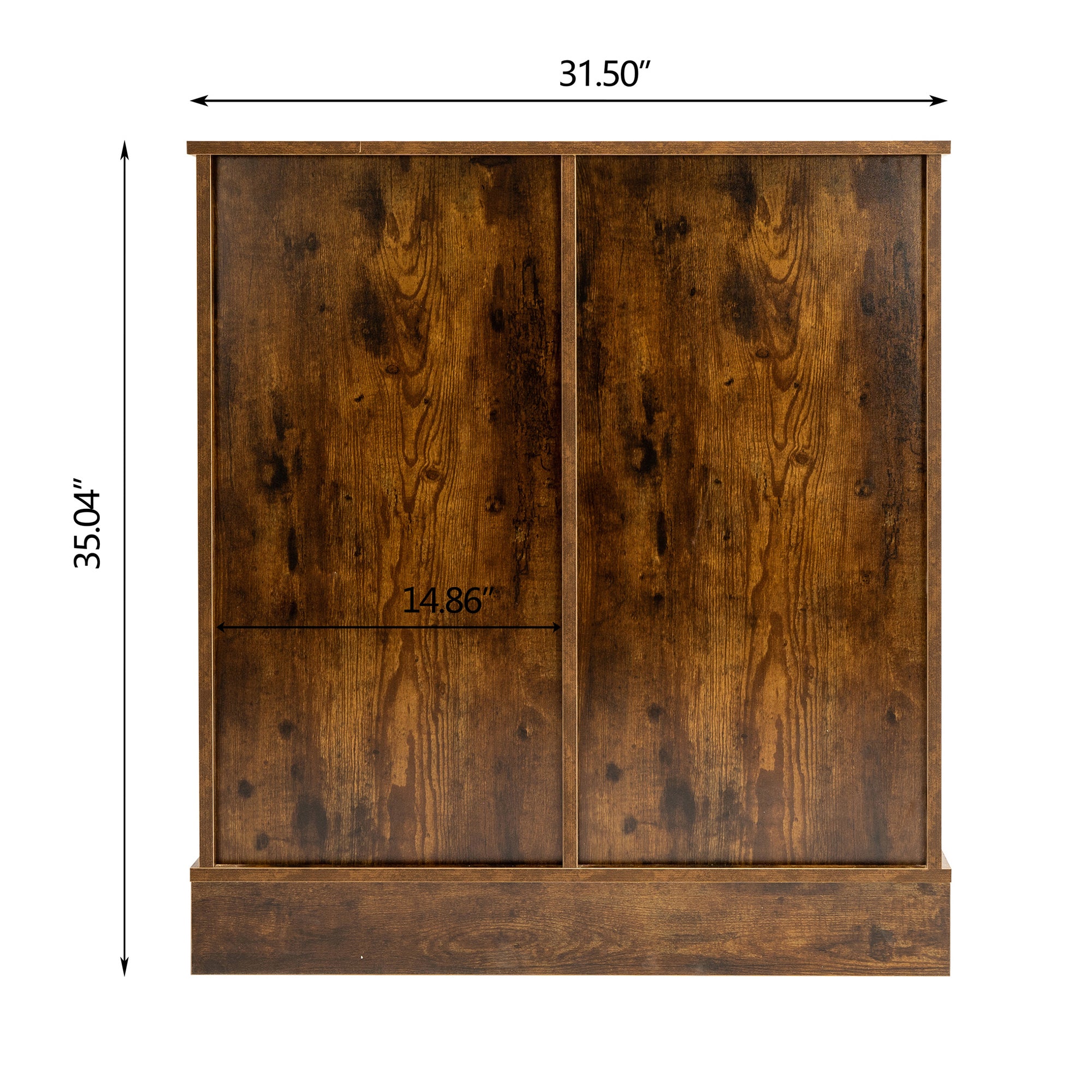 Wood Accent Cabinet with Sliding Barn Door