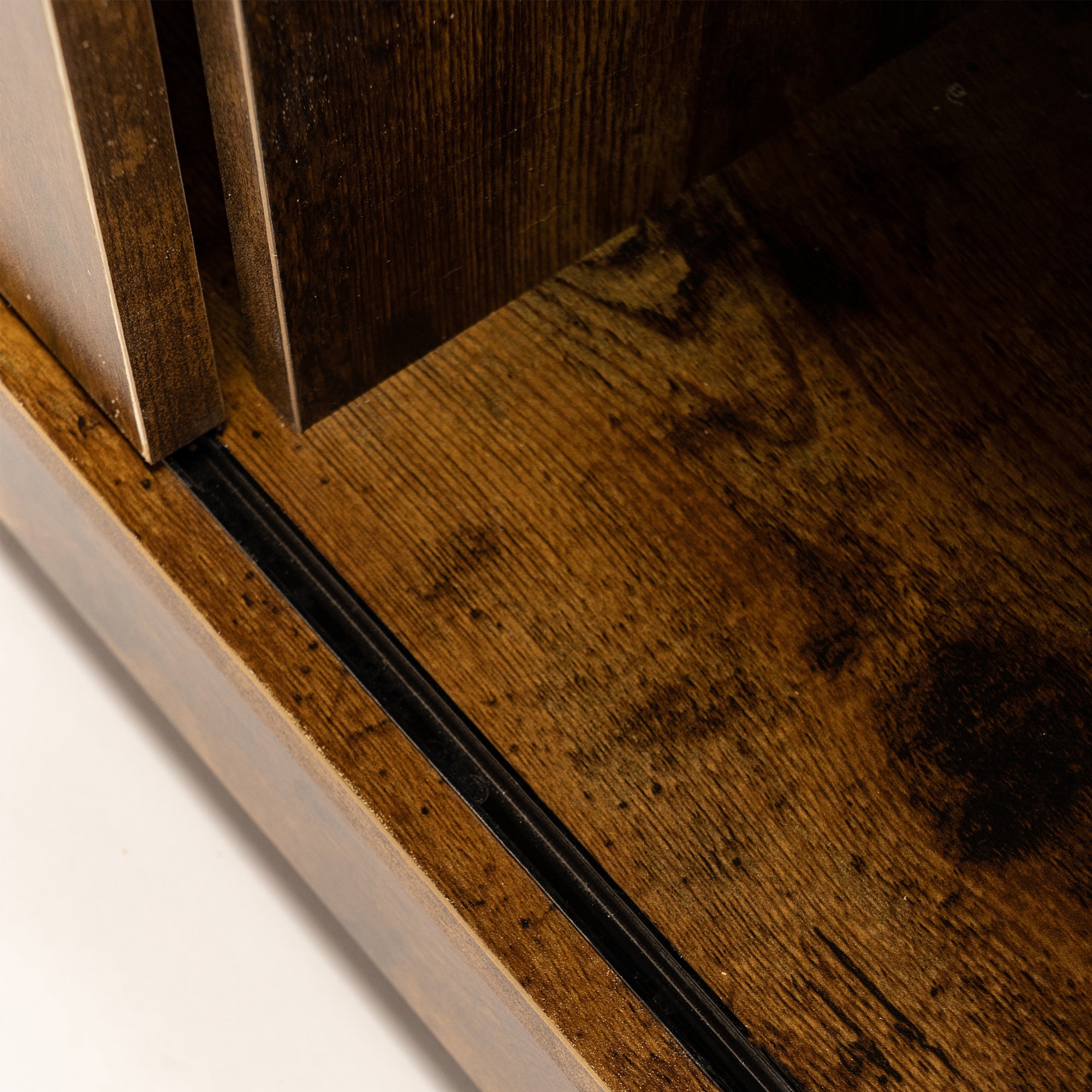 Wood Accent Cabinet with Sliding Barn Door