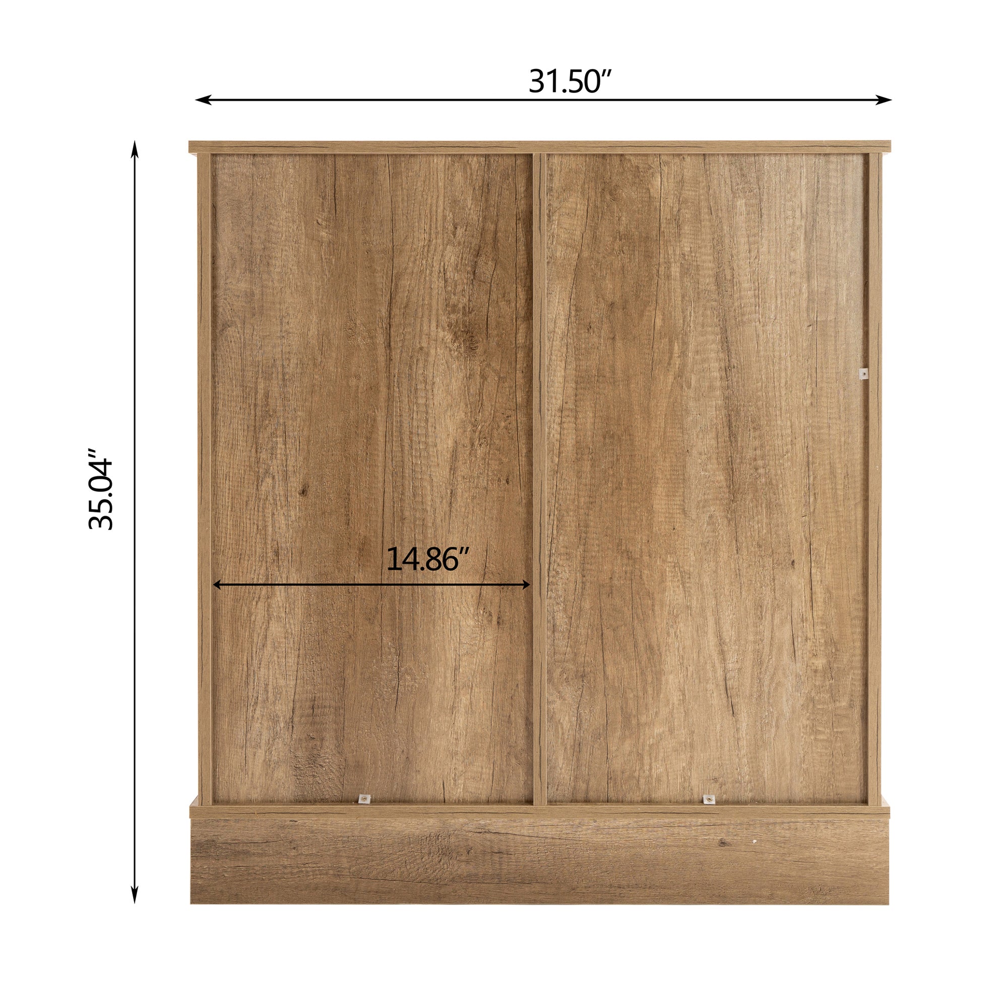 Wood Accent Cabinet with Sliding Barn Door