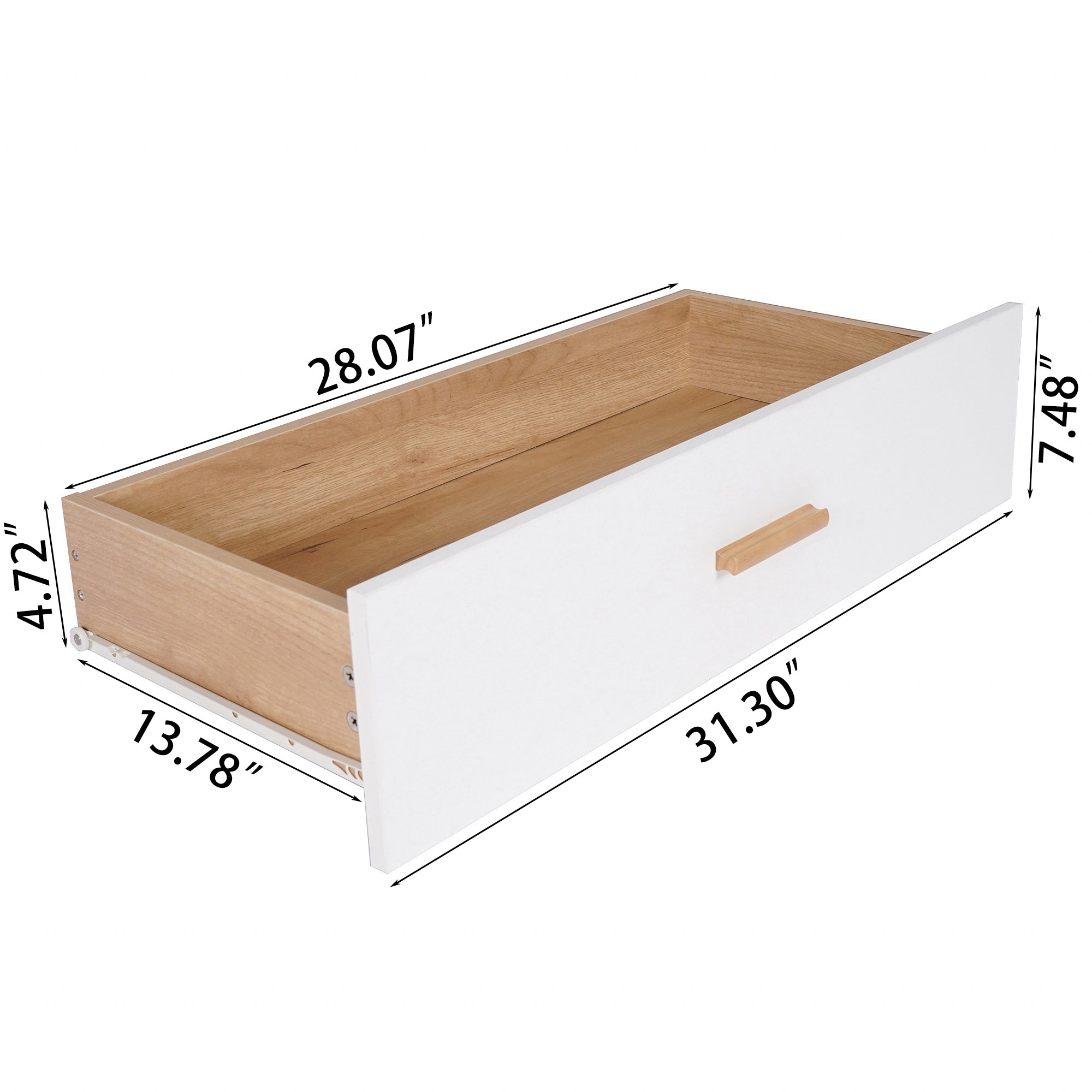 30" Tall 3-Drawer Wood Bachelor's Chest