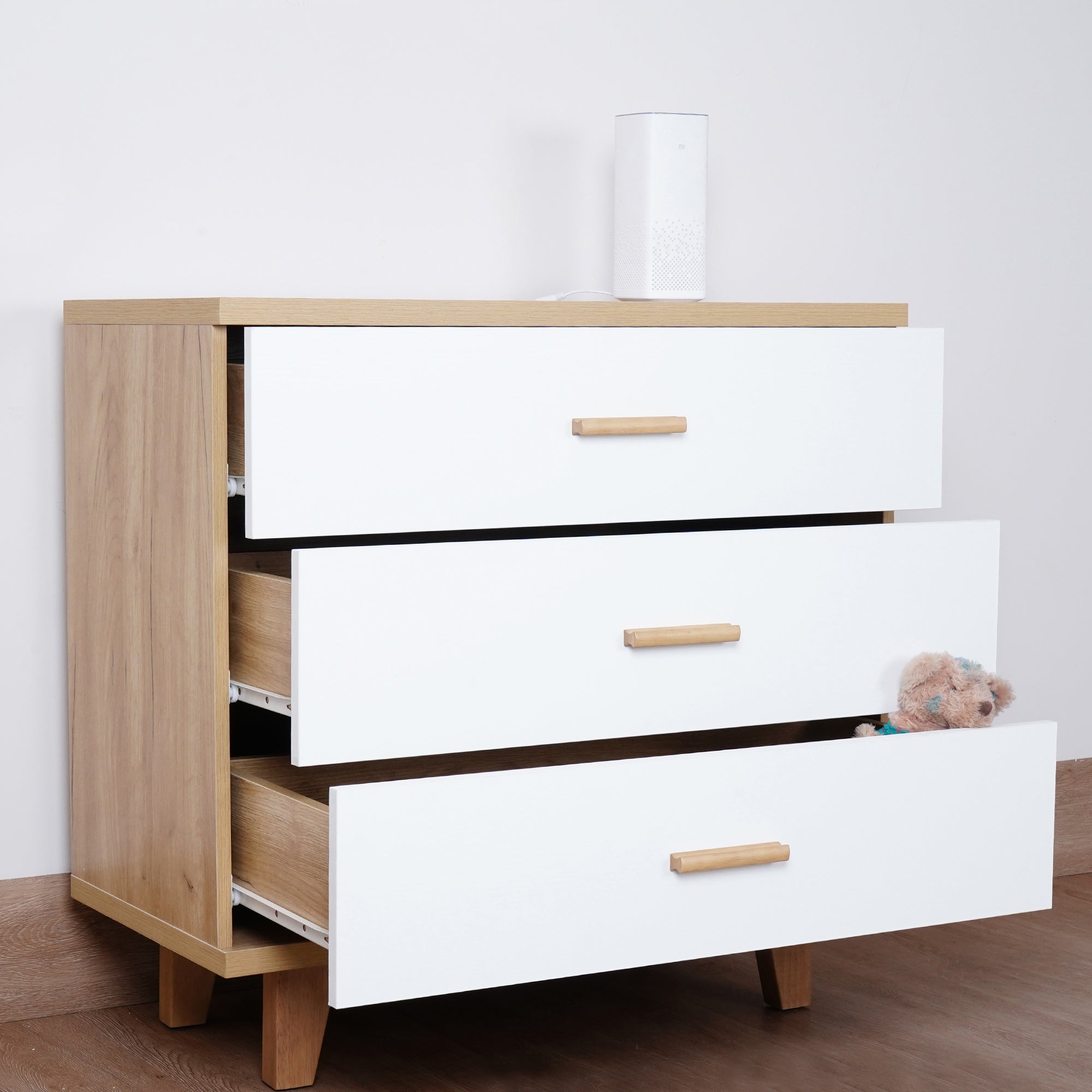 30" Tall 3-Drawer Wood Bachelor's Chest