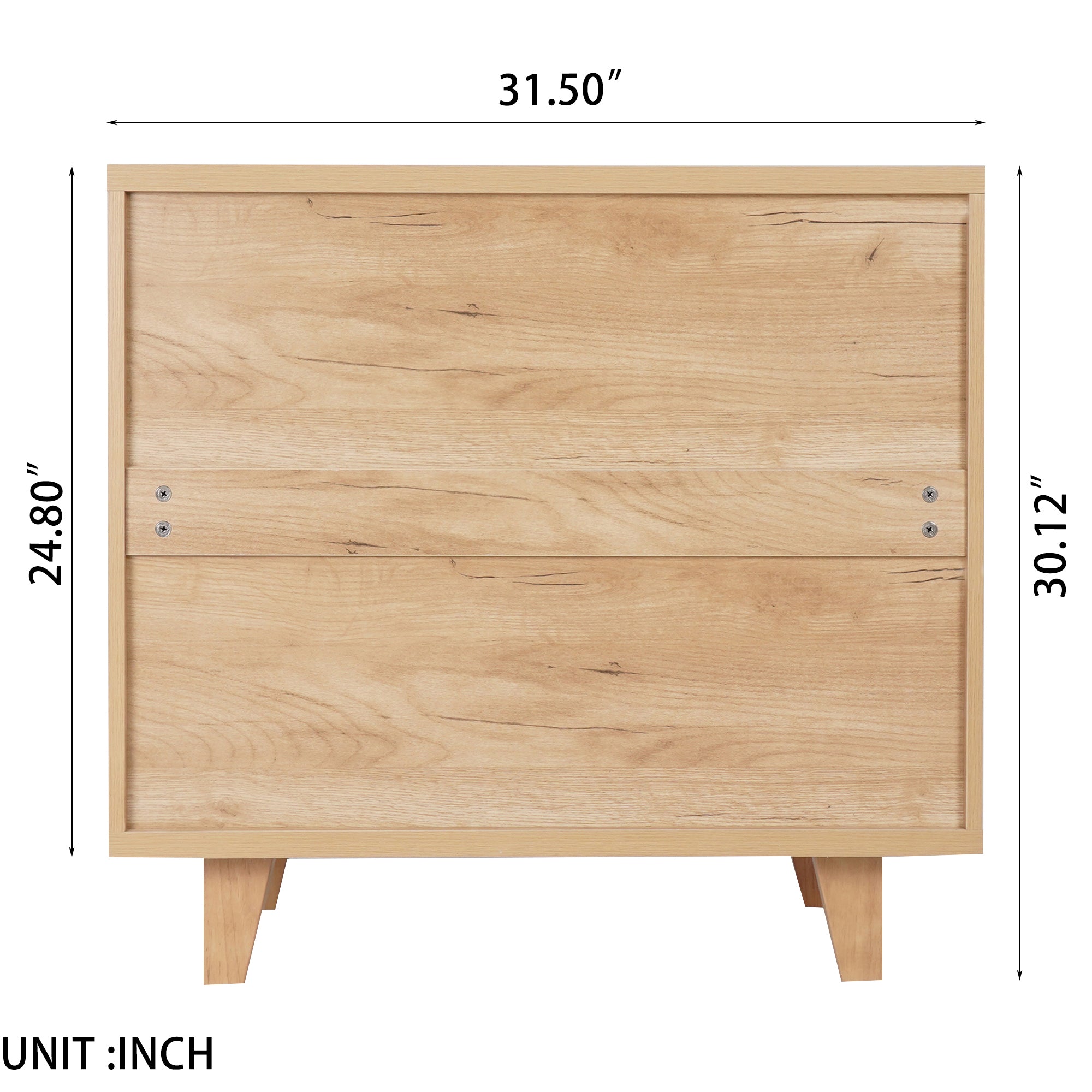 30" Tall 3-Drawer Wood Bachelor's Chest