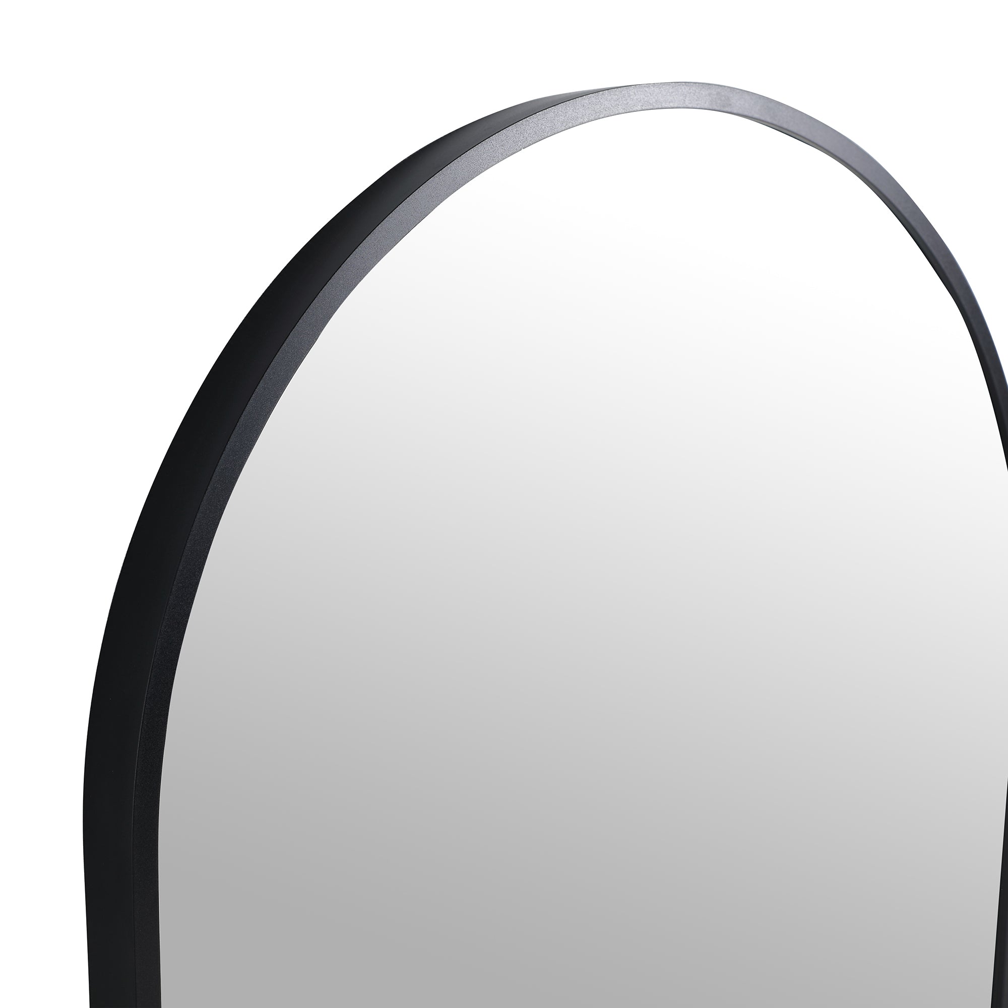 32 inch Oval Aluminum Framed Wall Mounted Mirror