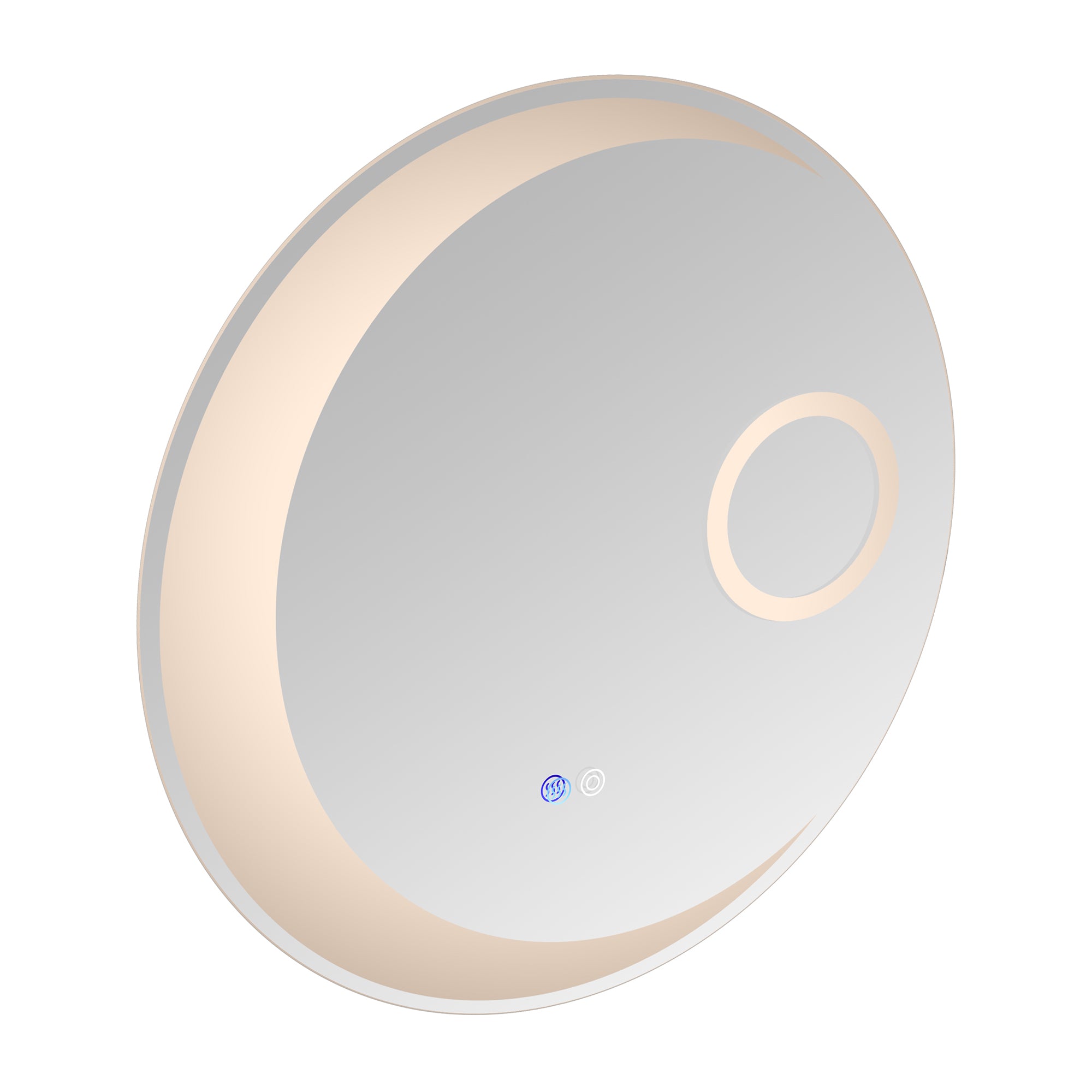 24 in. Round Frameless Anti-Fog Wall Mounted LED Bathroom Vanity Mirror