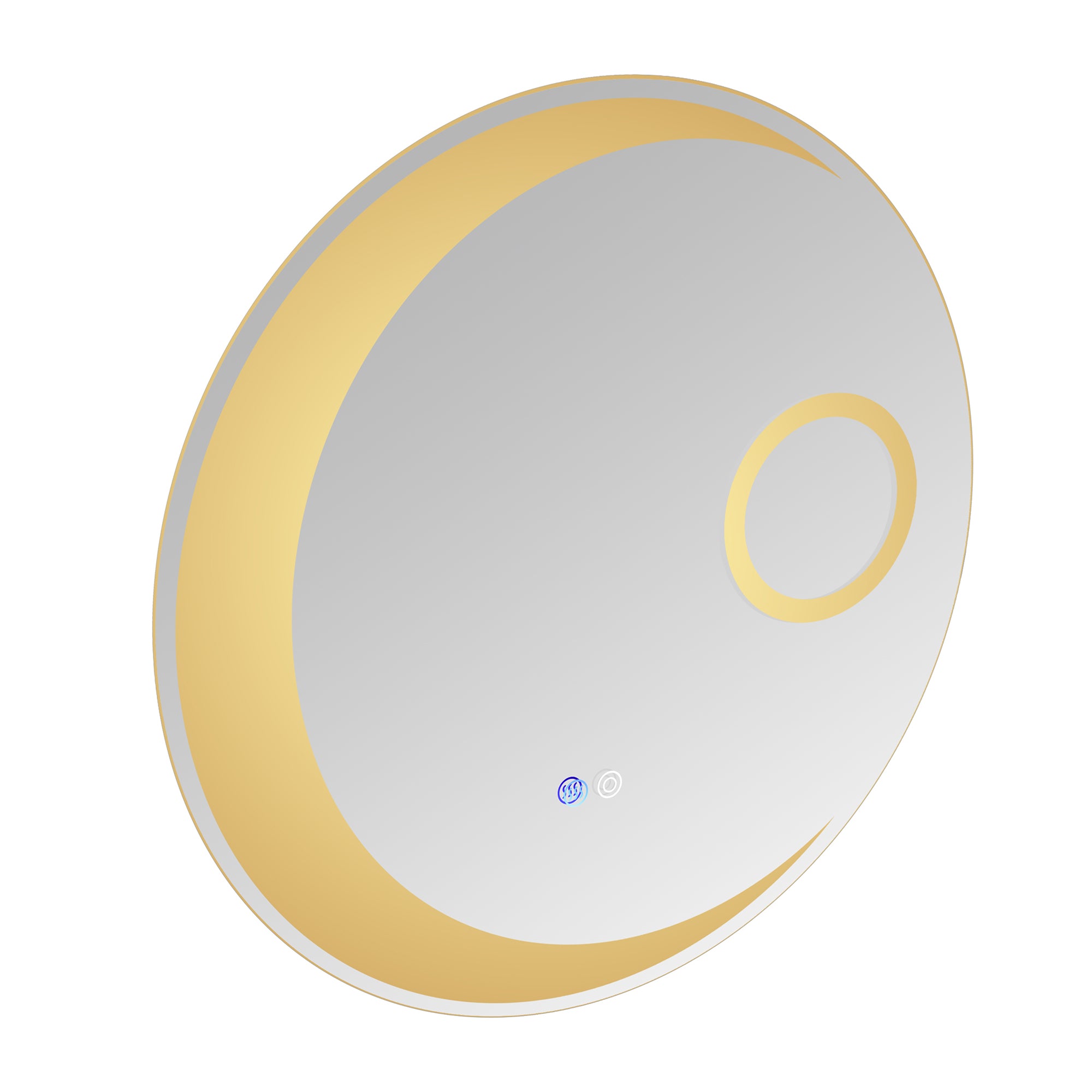 24 in. Round Frameless Anti-Fog Wall Mounted LED Bathroom Vanity Mirror