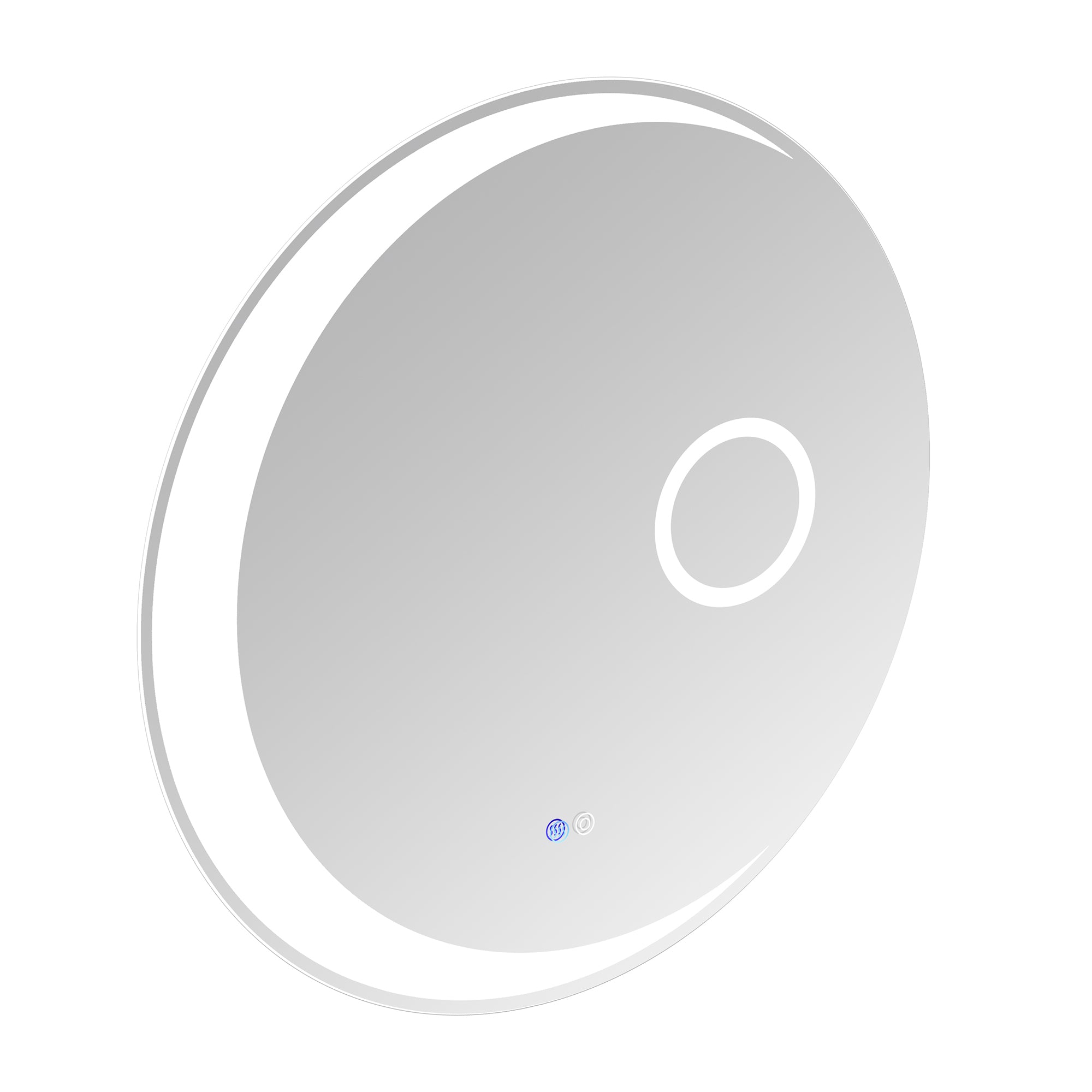 24 in. Round Frameless Anti-Fog Wall Mounted LED Bathroom Vanity Mirror