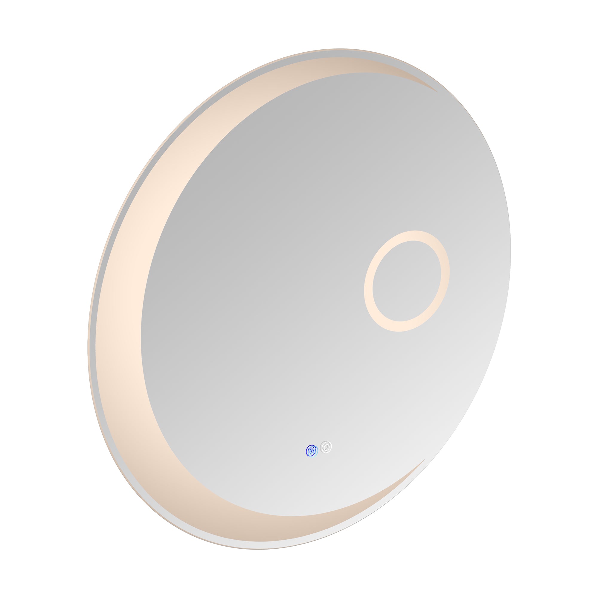 24 in. Round Frameless Anti-Fog Wall Mounted LED Bathroom Vanity Mirror