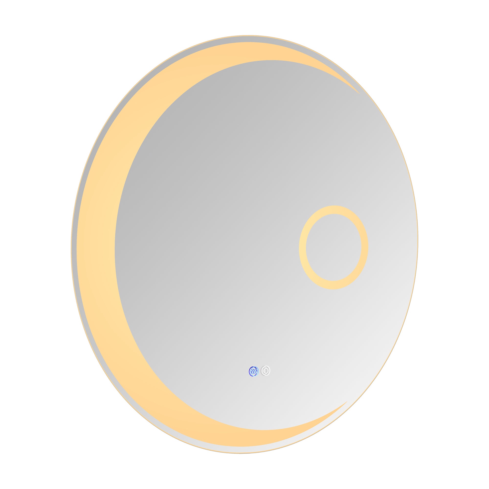 24 in. Round Frameless Anti-Fog Wall Mounted LED Bathroom Vanity Mirror