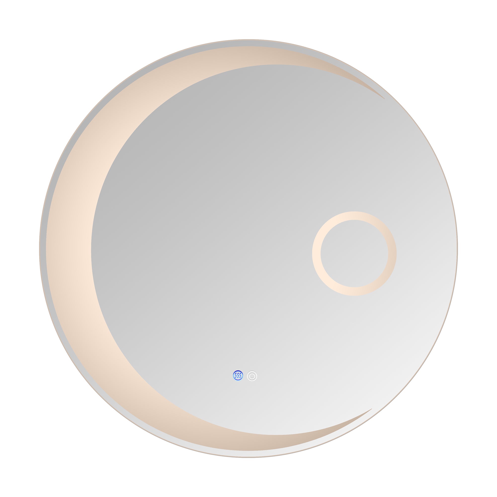 24 in. Round Frameless Anti-Fog Wall Mounted LED Bathroom Vanity Mirror
