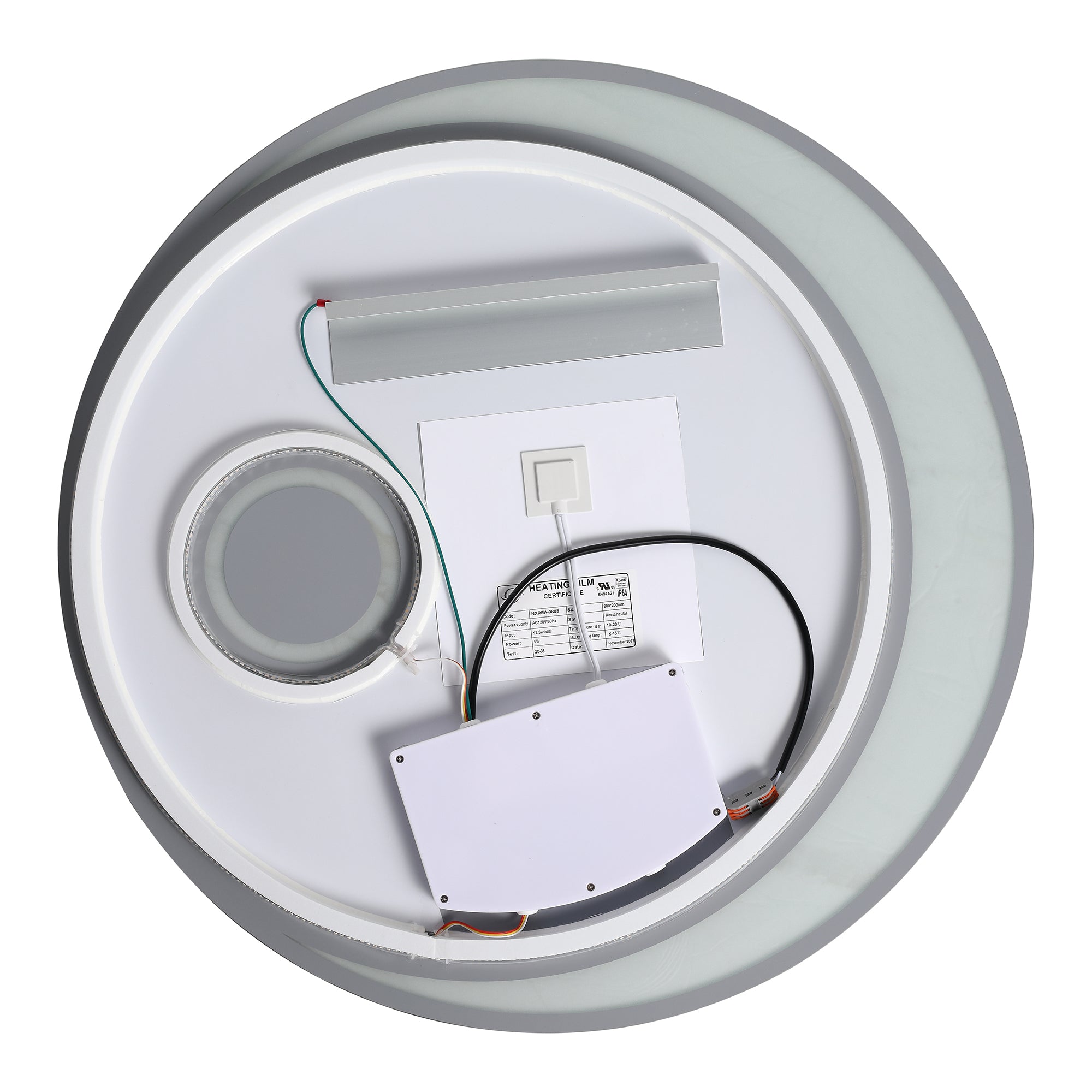 24 in. Round Frameless Anti-Fog Wall Mounted LED Bathroom Vanity Mirror