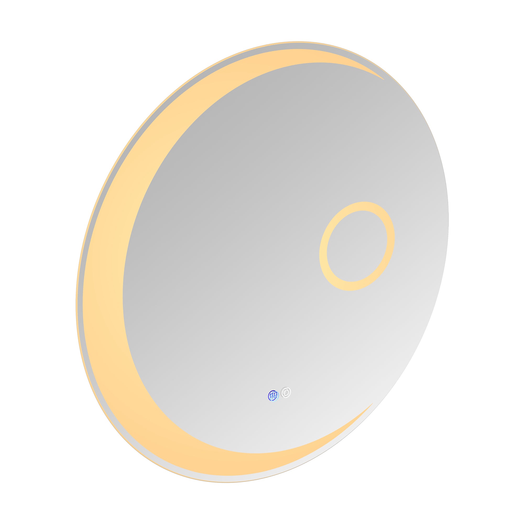 24 in. Round Frameless Anti-Fog Wall Mounted LED Bathroom Vanity Mirror