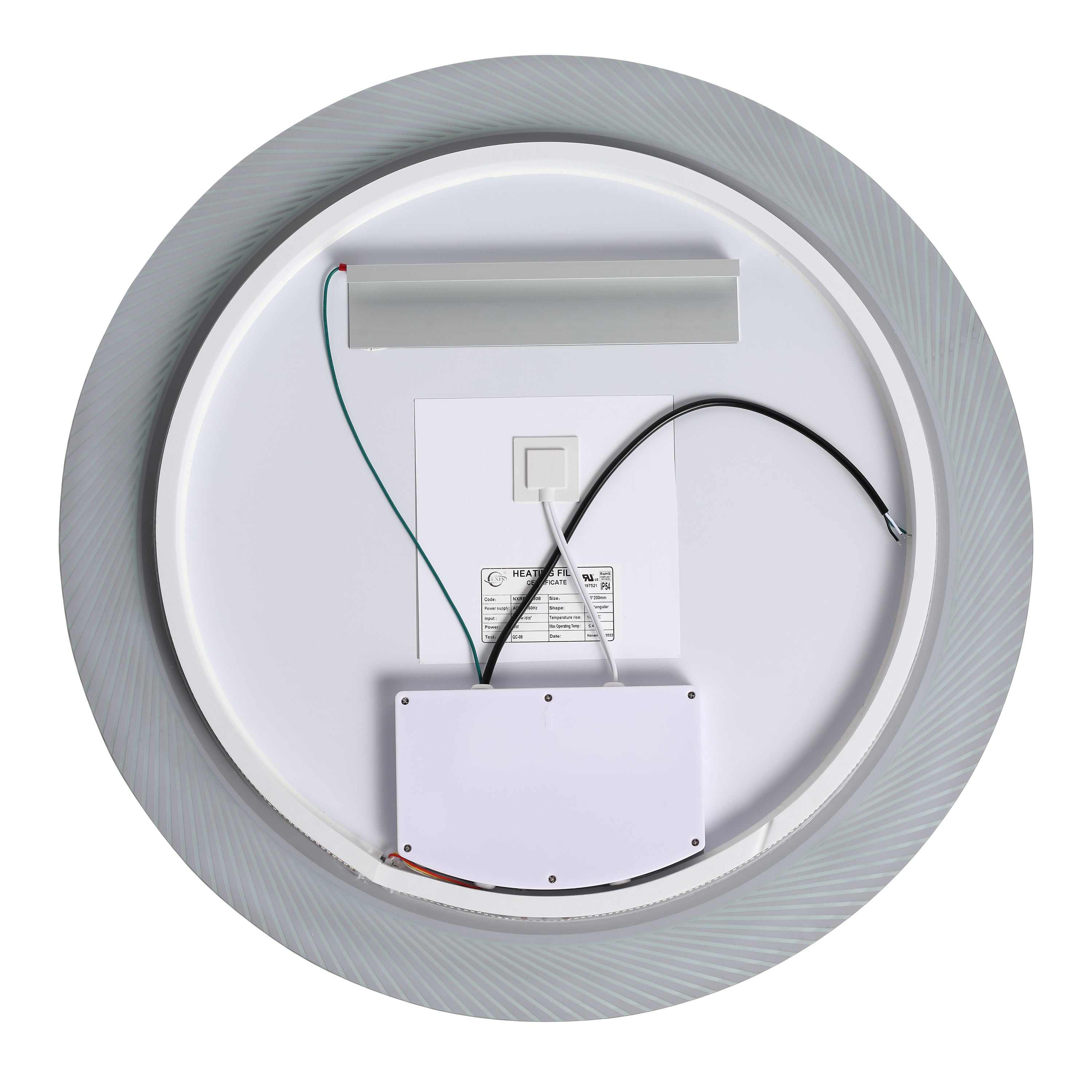 24 in. Round Frameless Anti-Fog Wall Mounted LED Bathroom Vanity Mirror