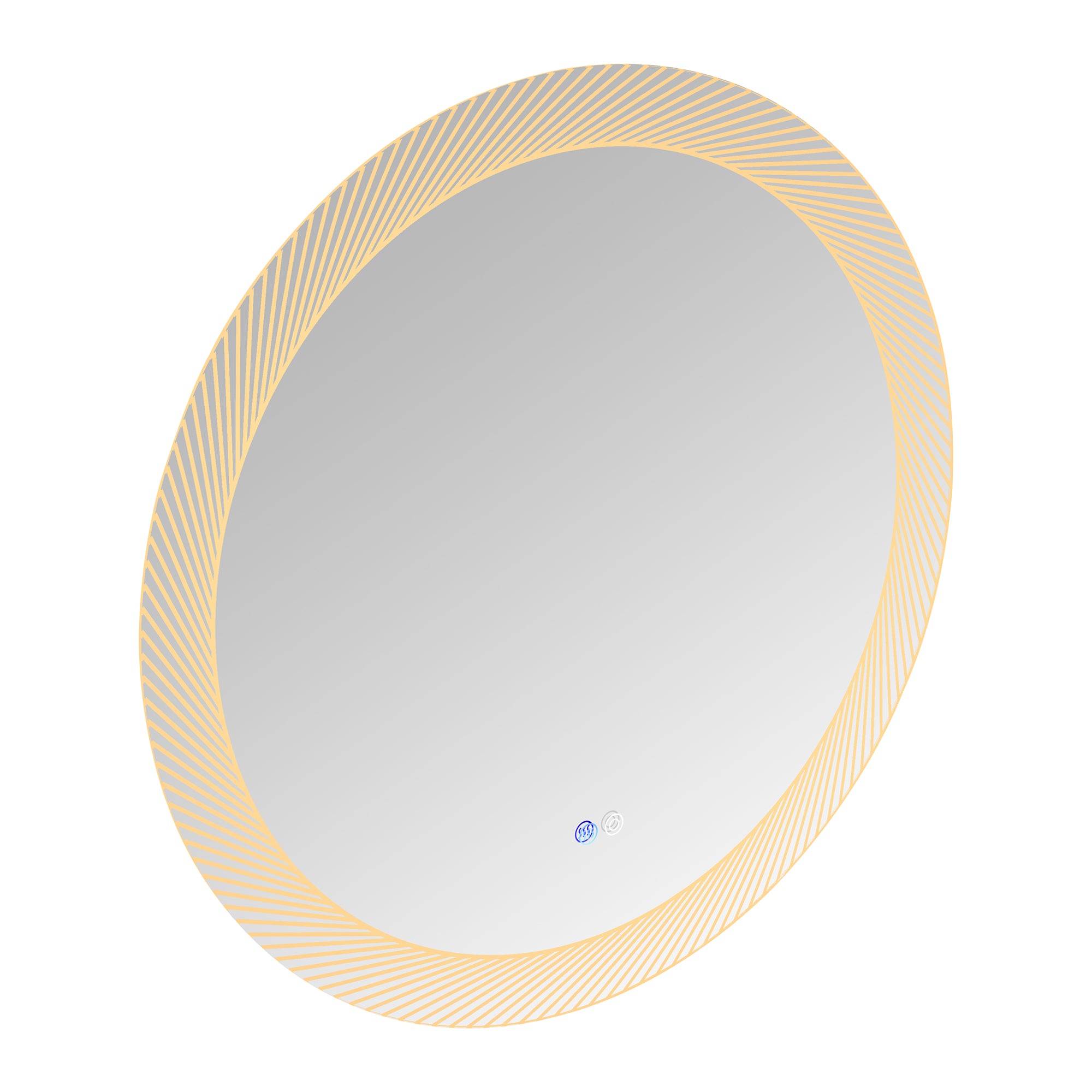 24 in. Round Frameless Anti-Fog Wall Mounted LED Bathroom Vanity Mirror