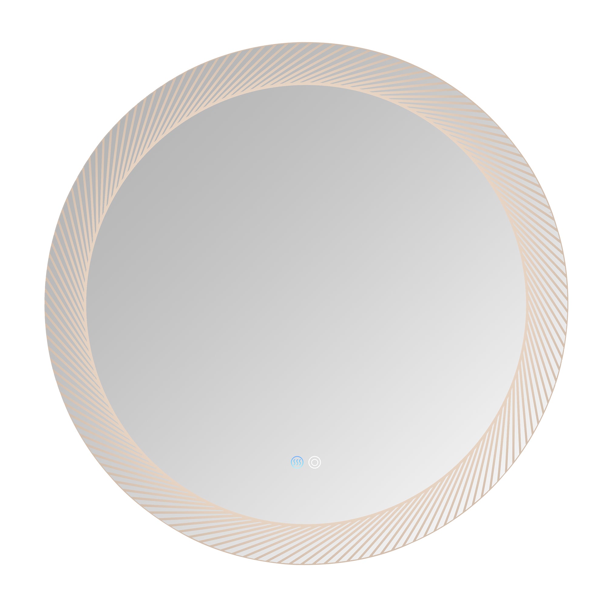 24 in. Round Frameless Anti-Fog Wall Mounted LED Bathroom Vanity Mirror