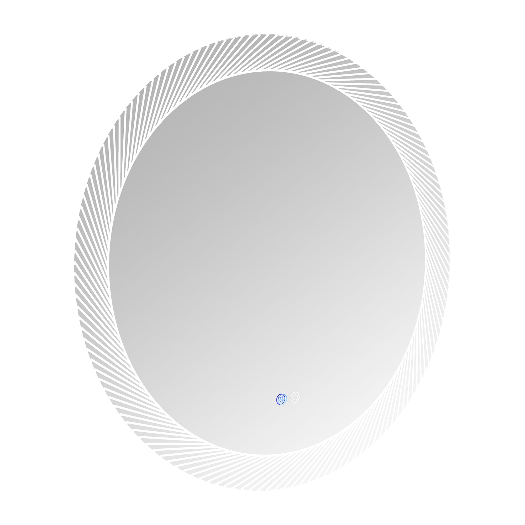 24 in. Round Frameless Anti-Fog Wall Mounted LED Bathroom Vanity Mirror