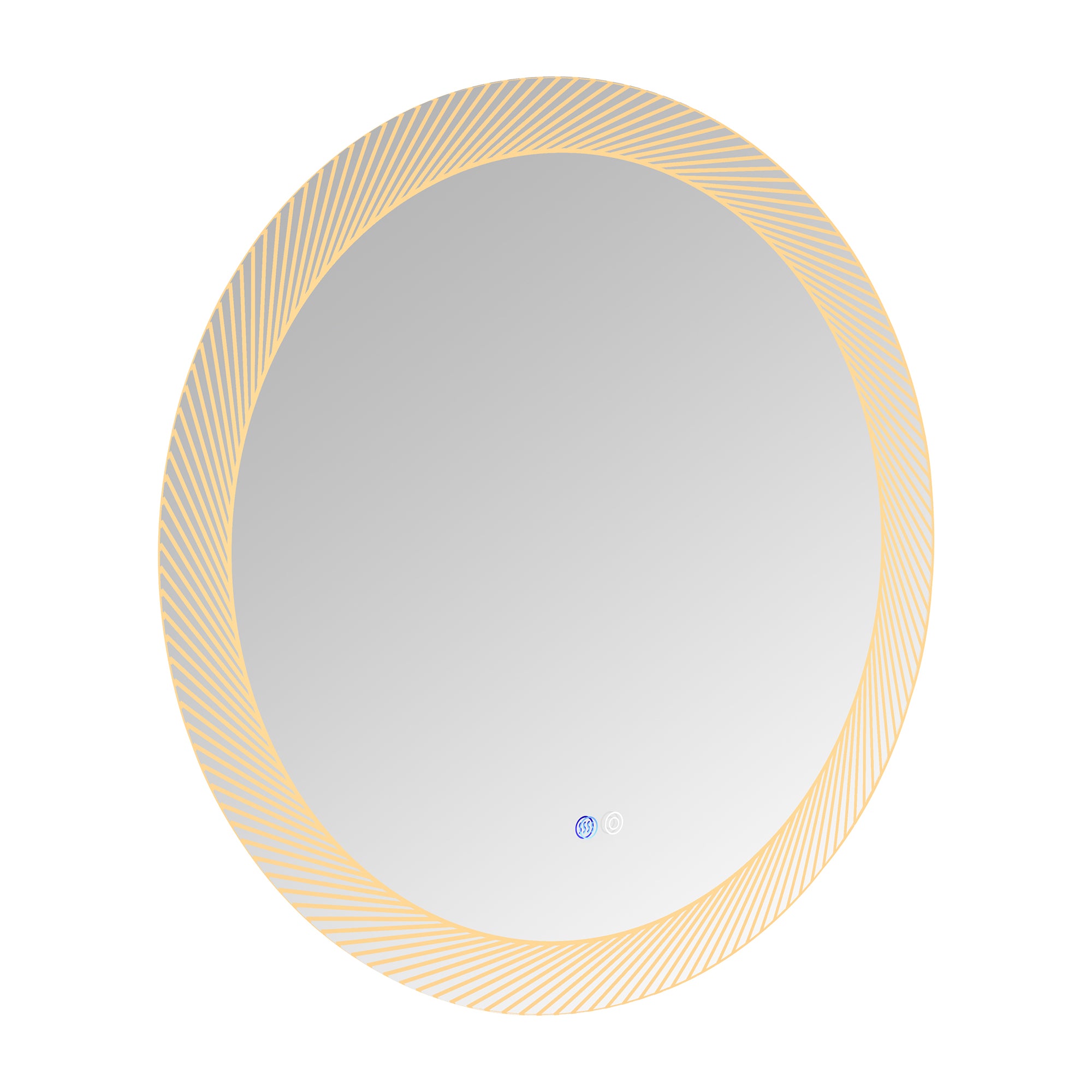 24 in. Round Frameless Anti-Fog Wall Mounted LED Bathroom Vanity Mirror